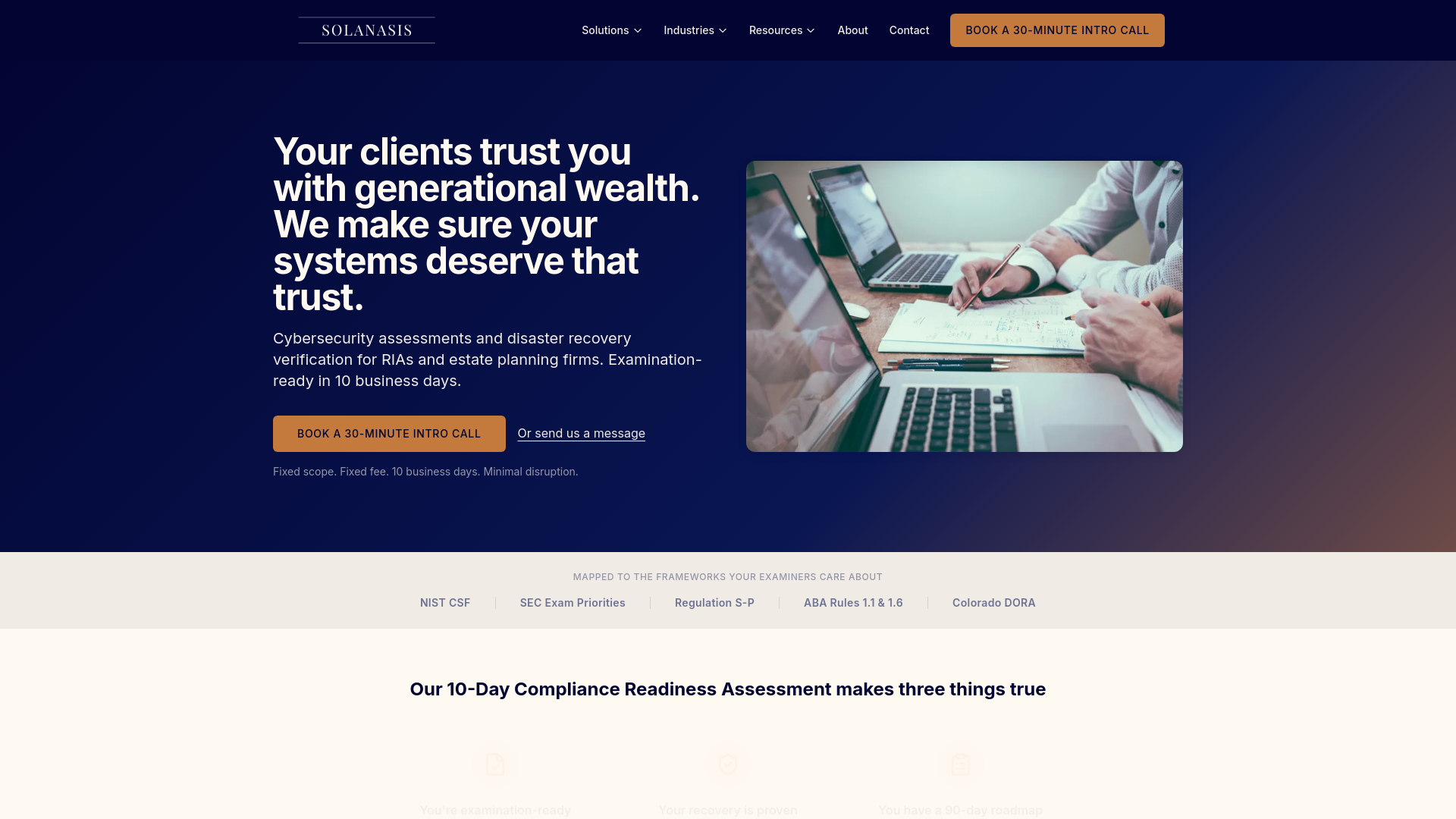 website screenshot of https://solanasis-site.pages.dev/