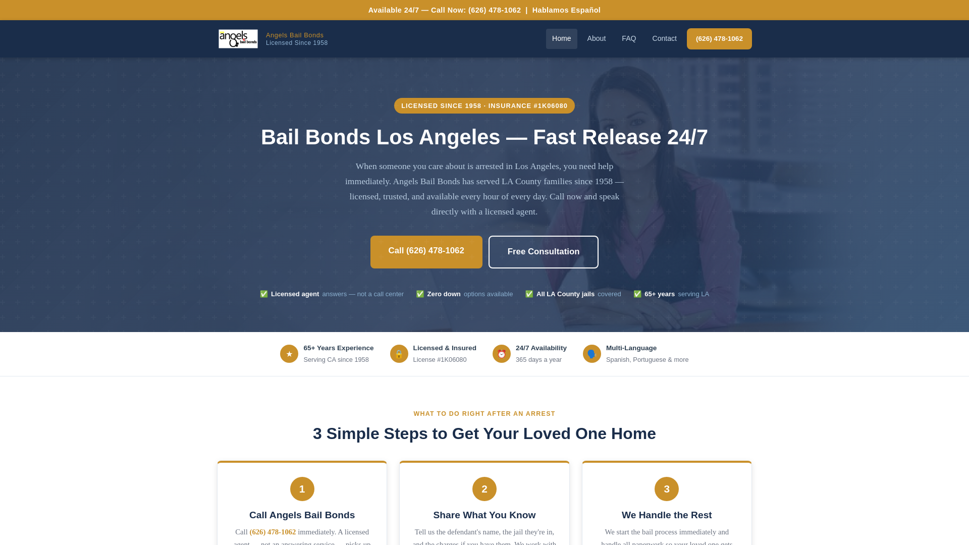 website screenshot of https://bailbondlosangeles.pages.dev/