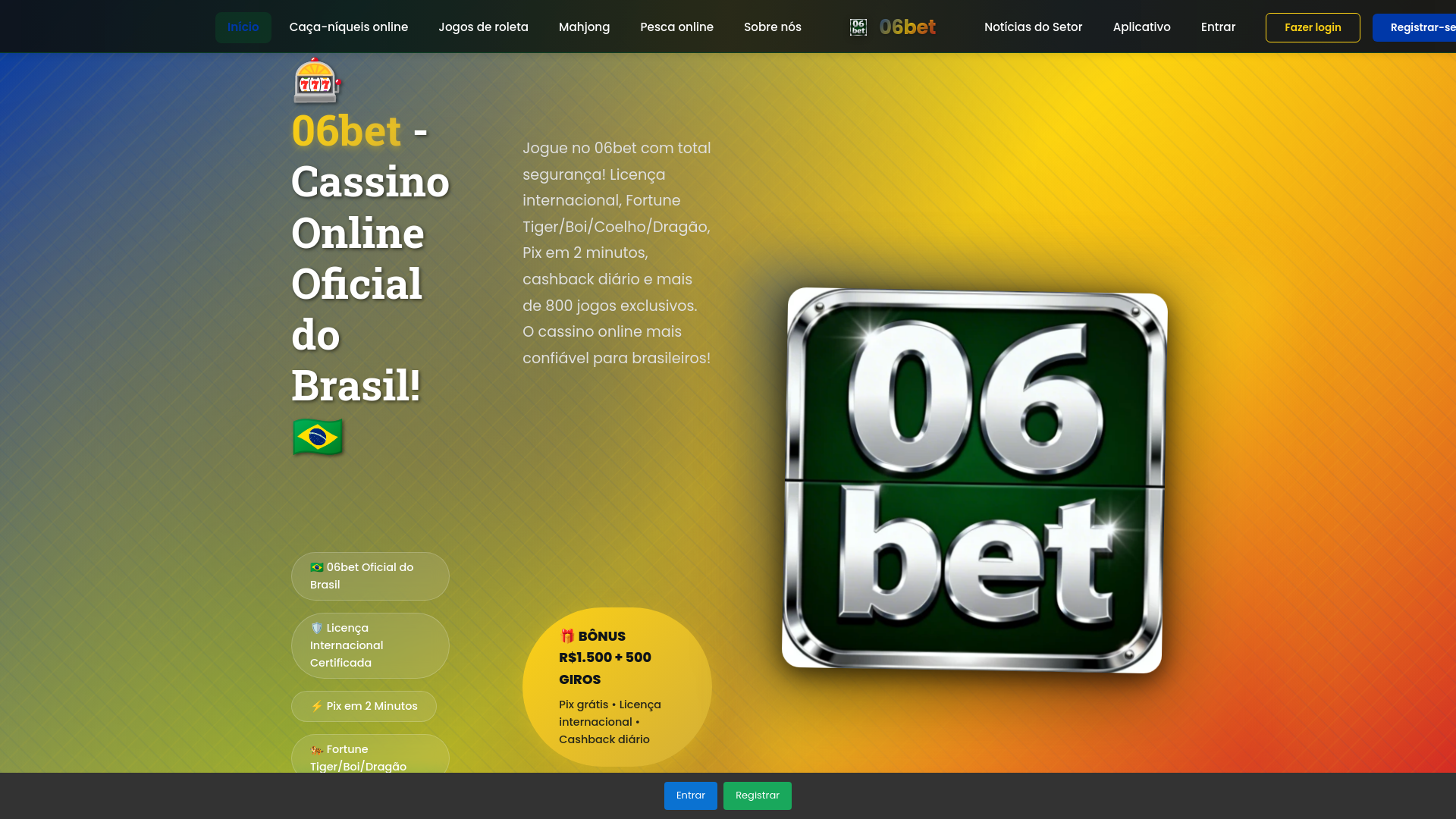 website screenshot of https://f06bet.com/