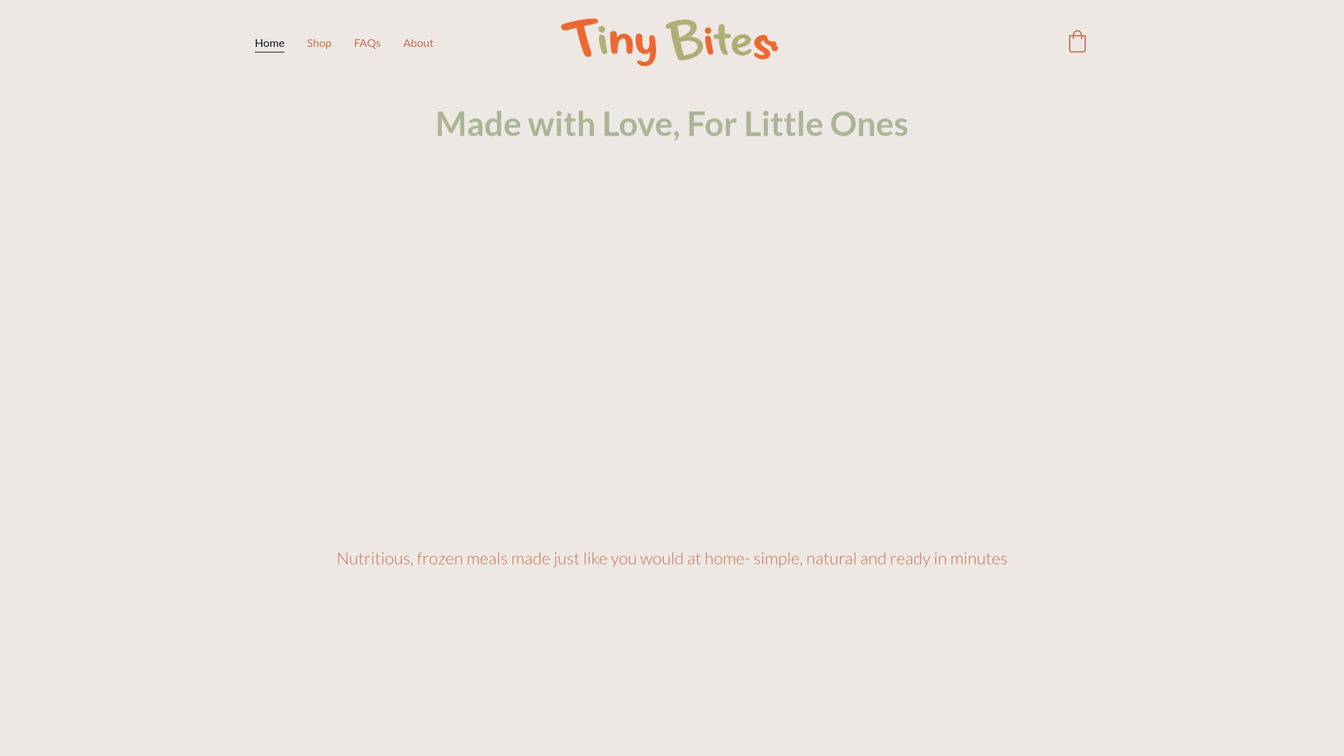 website screenshot of https://tinybites.site/