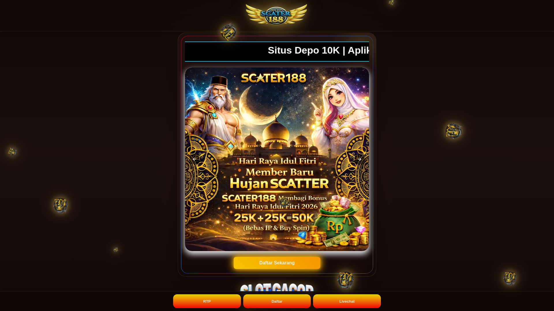 website screenshot of https://unissra-slot-depo-10k.pages.dev/