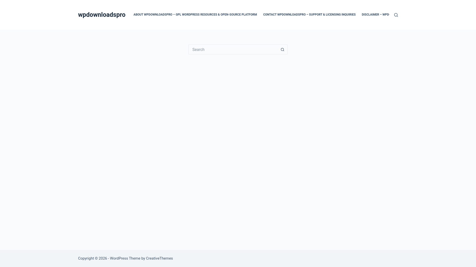 website screenshot of https://wpdownloadspro.com/