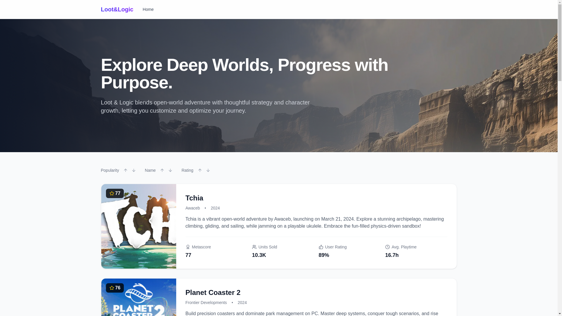 website screenshot of https://lootandlogic.pages.dev/