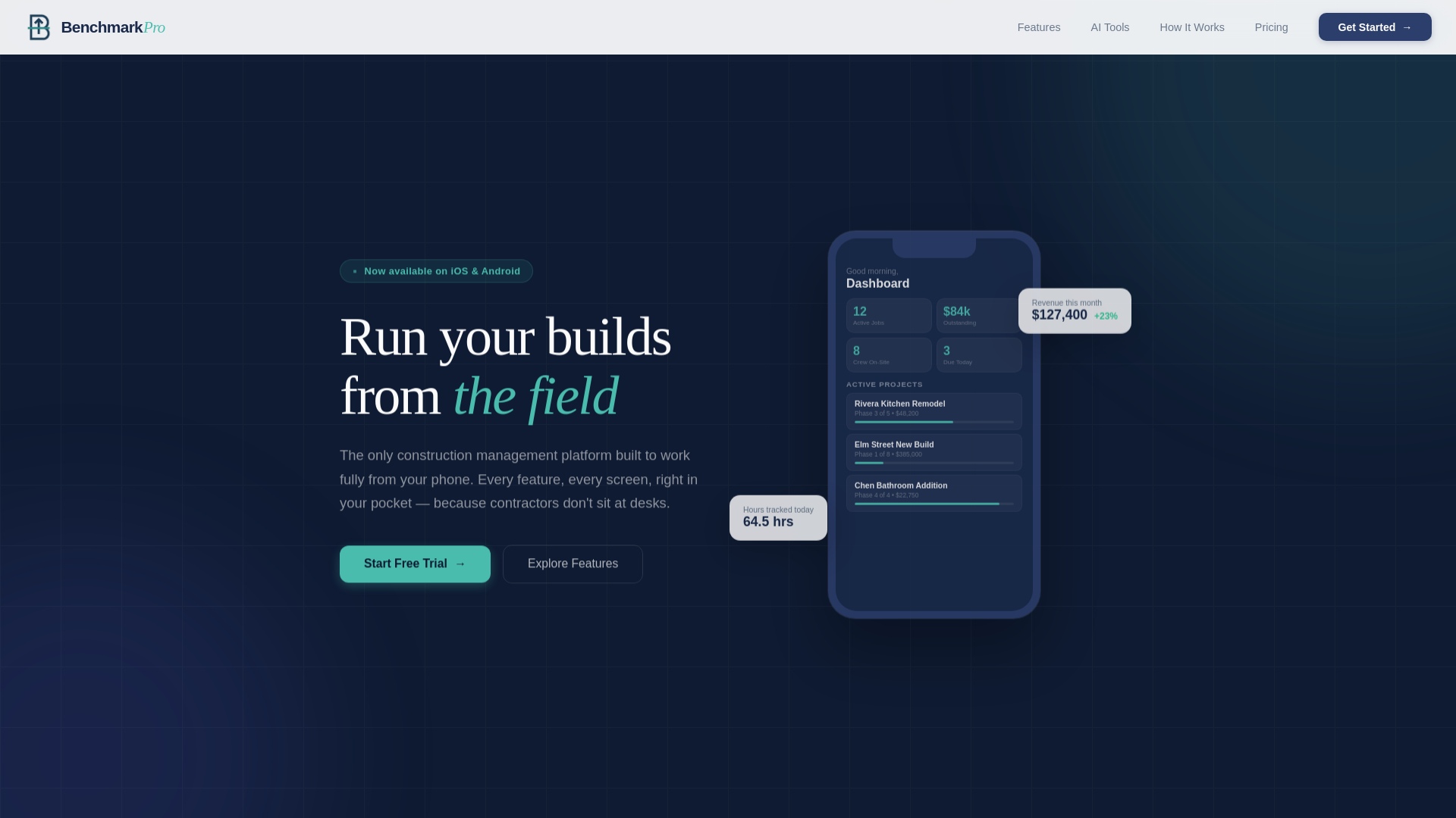 website screenshot of https://benchmark-landing.pages.dev/