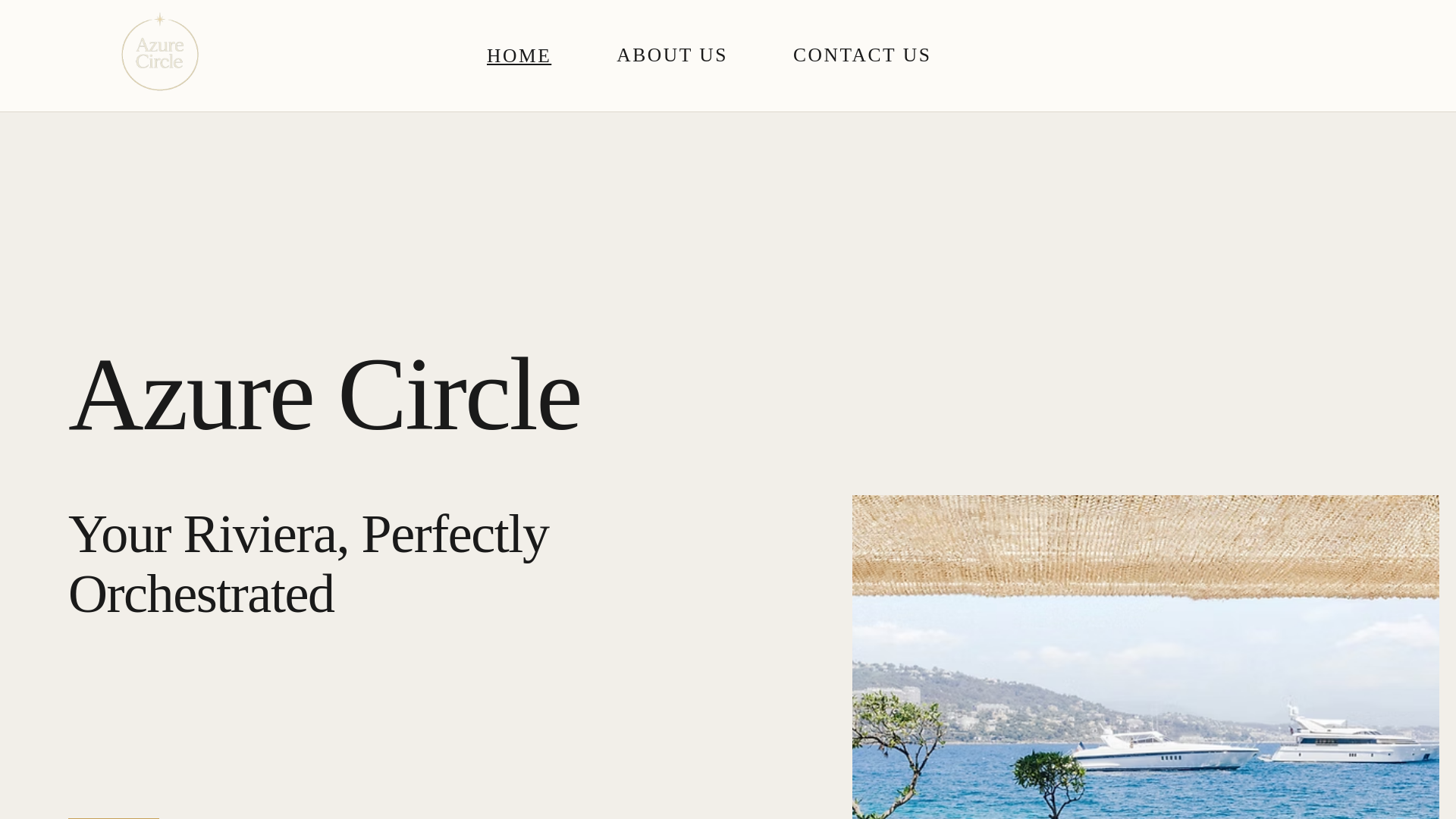 website screenshot of https://cercleazur.com/