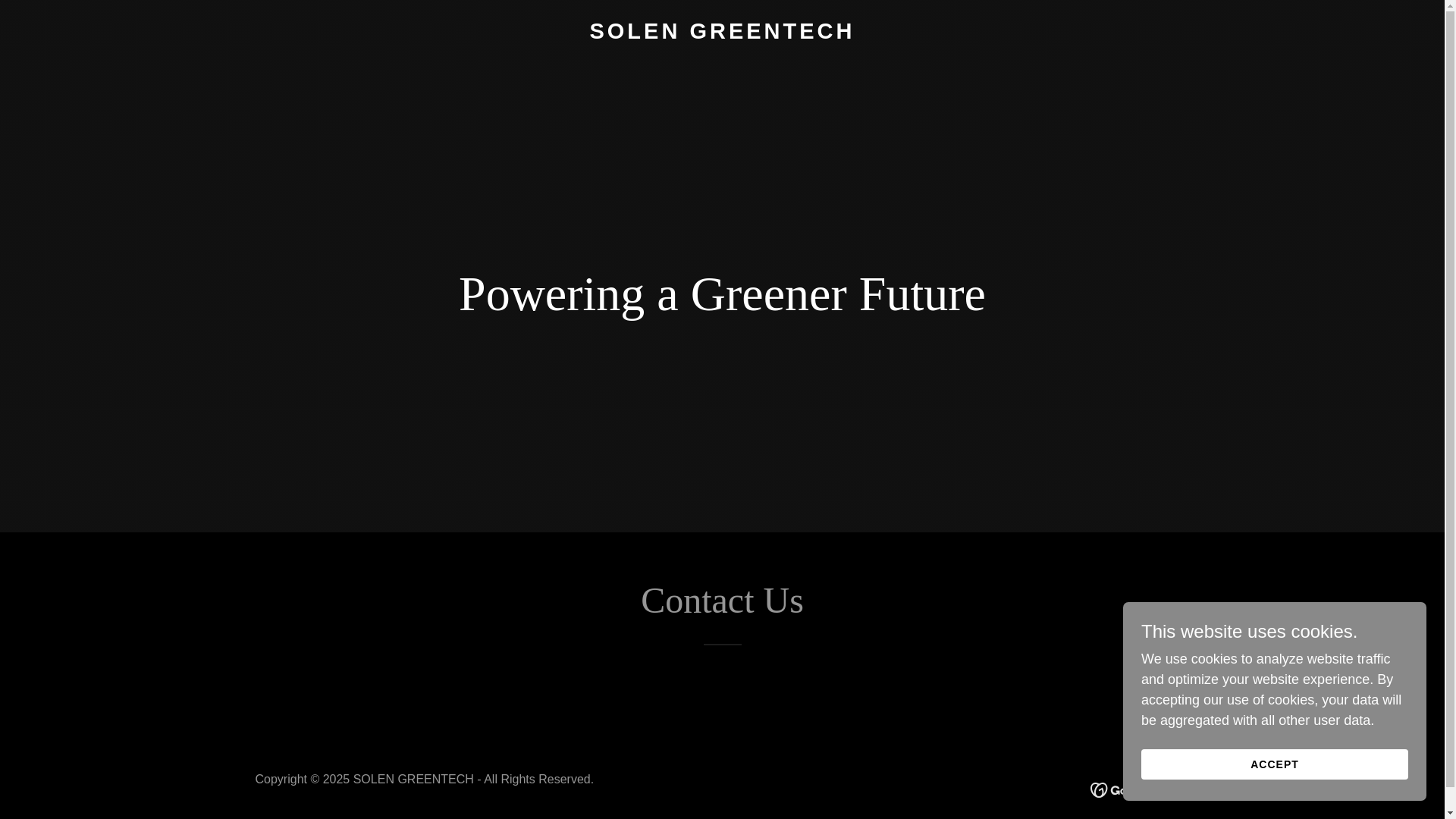 website screenshot of https://solengreentech.com/