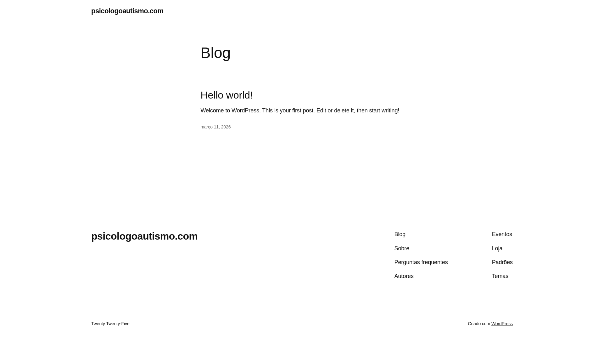 website screenshot of https://psicologoautismo.com/