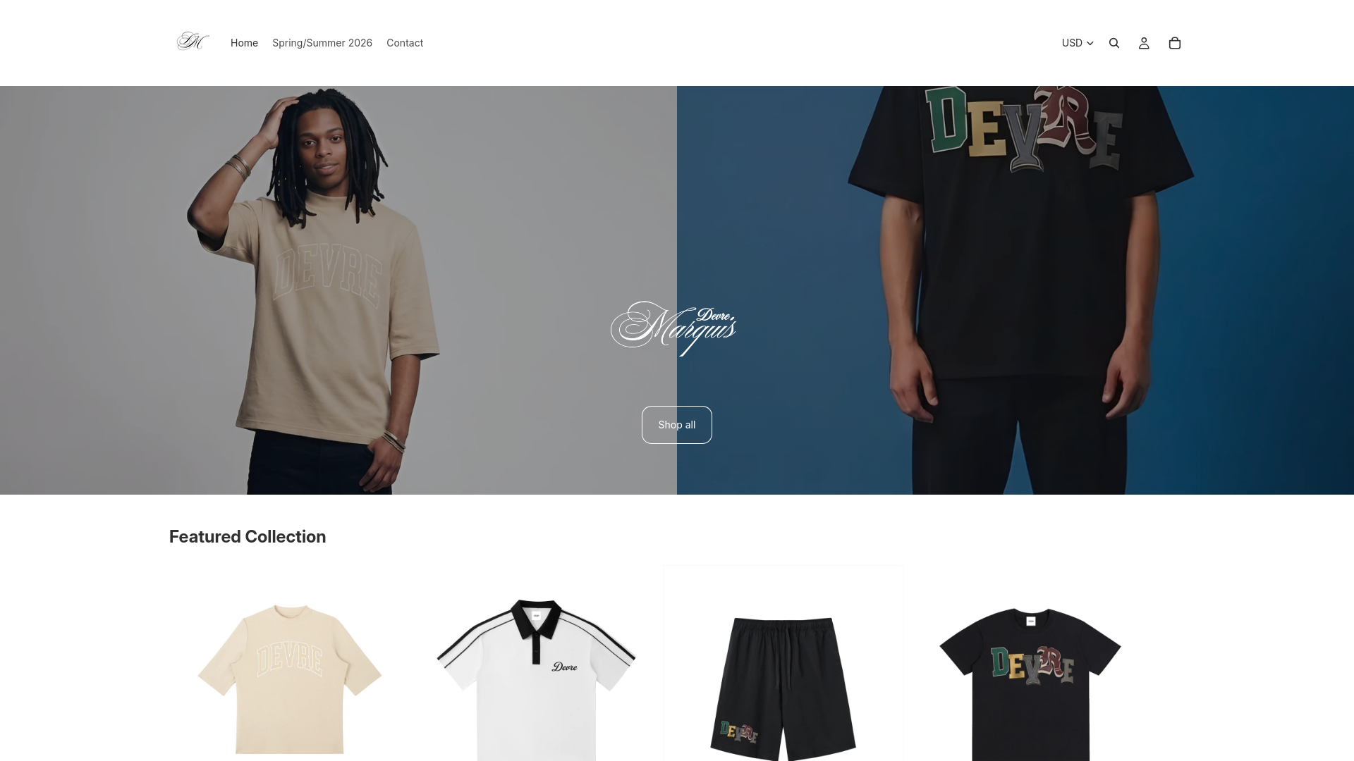 website screenshot of https://devremarquis.com/