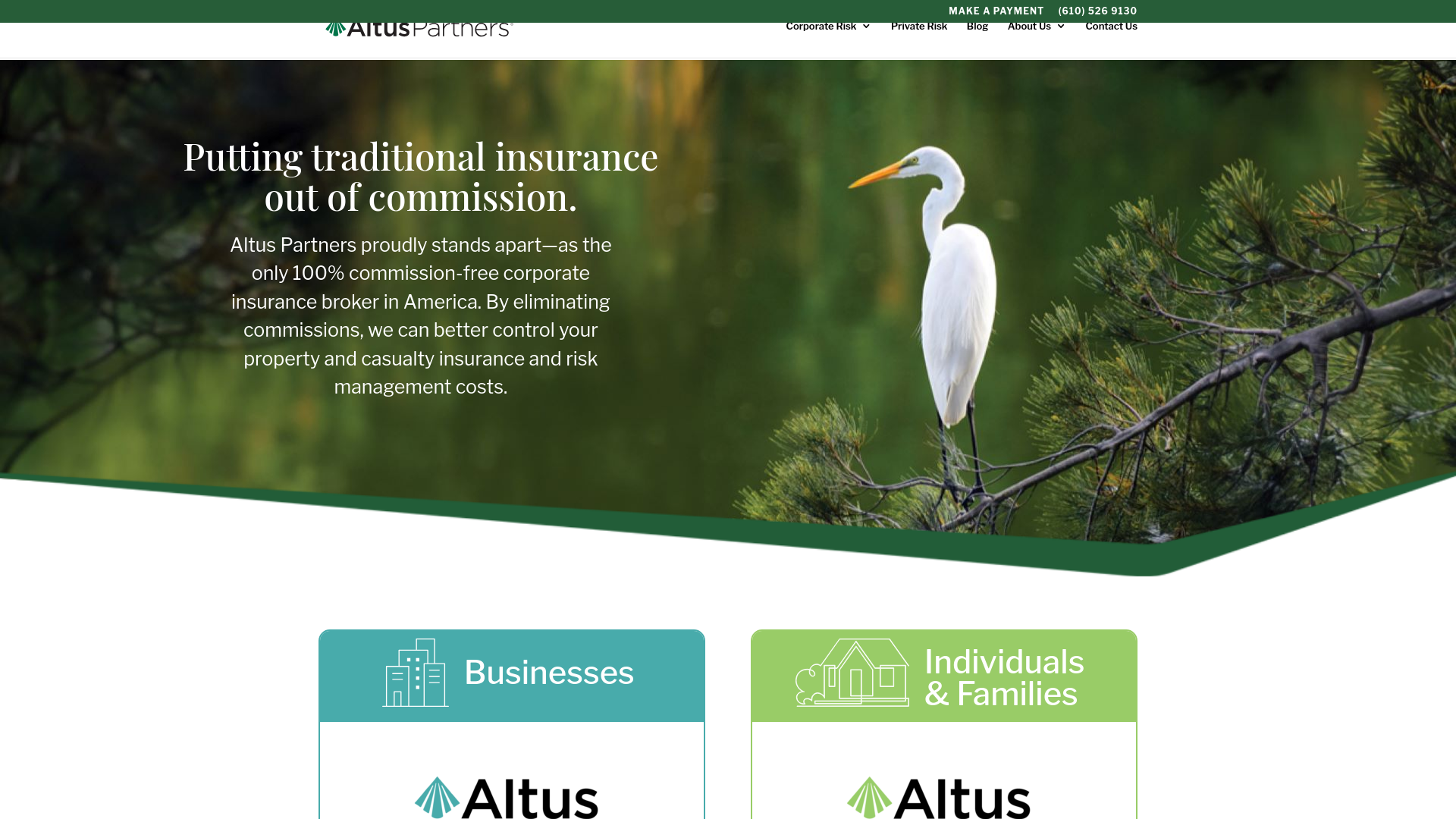 website screenshot of https://altuspartners.com/
