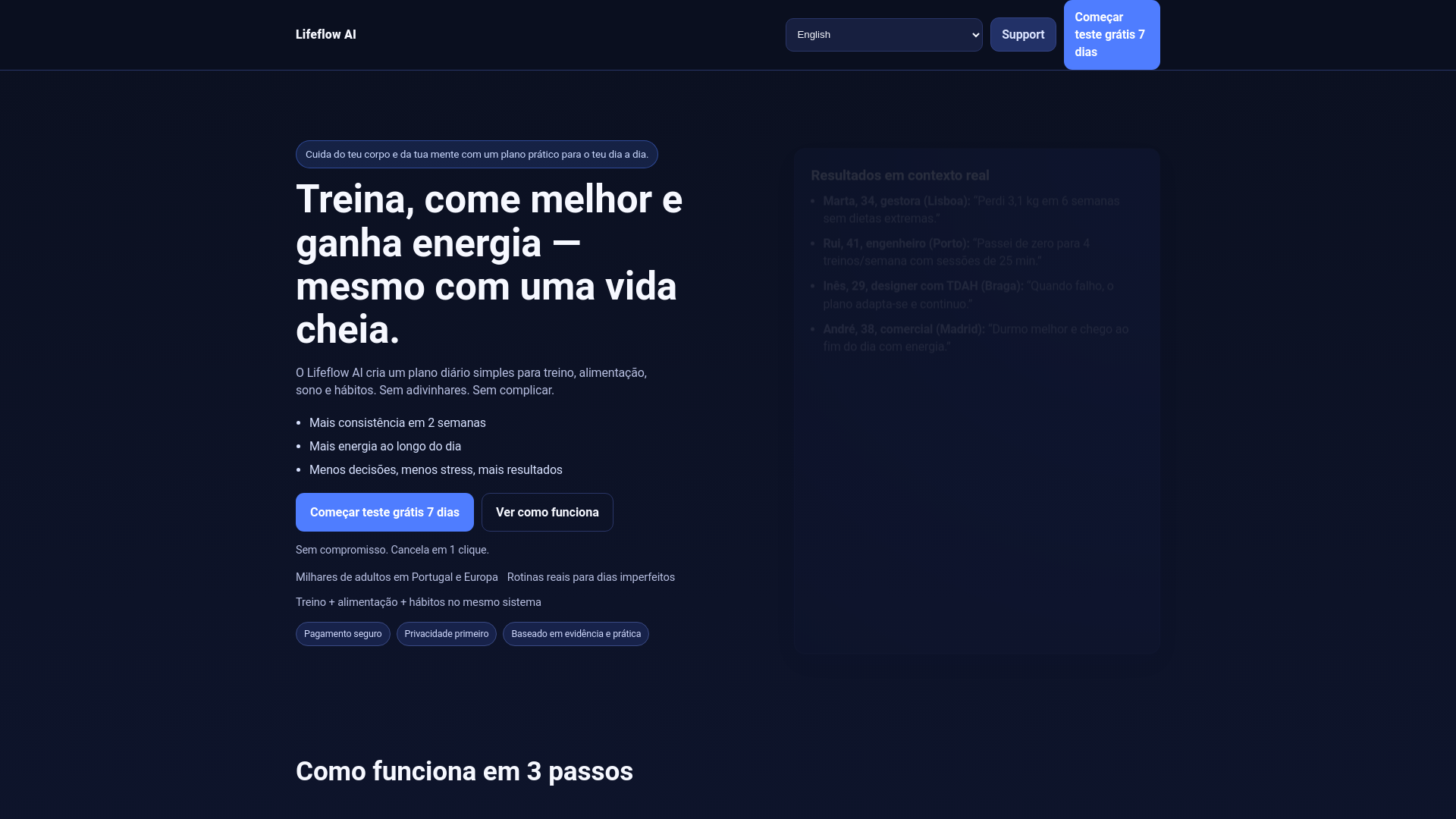 website screenshot of https://lifeflowai.company/