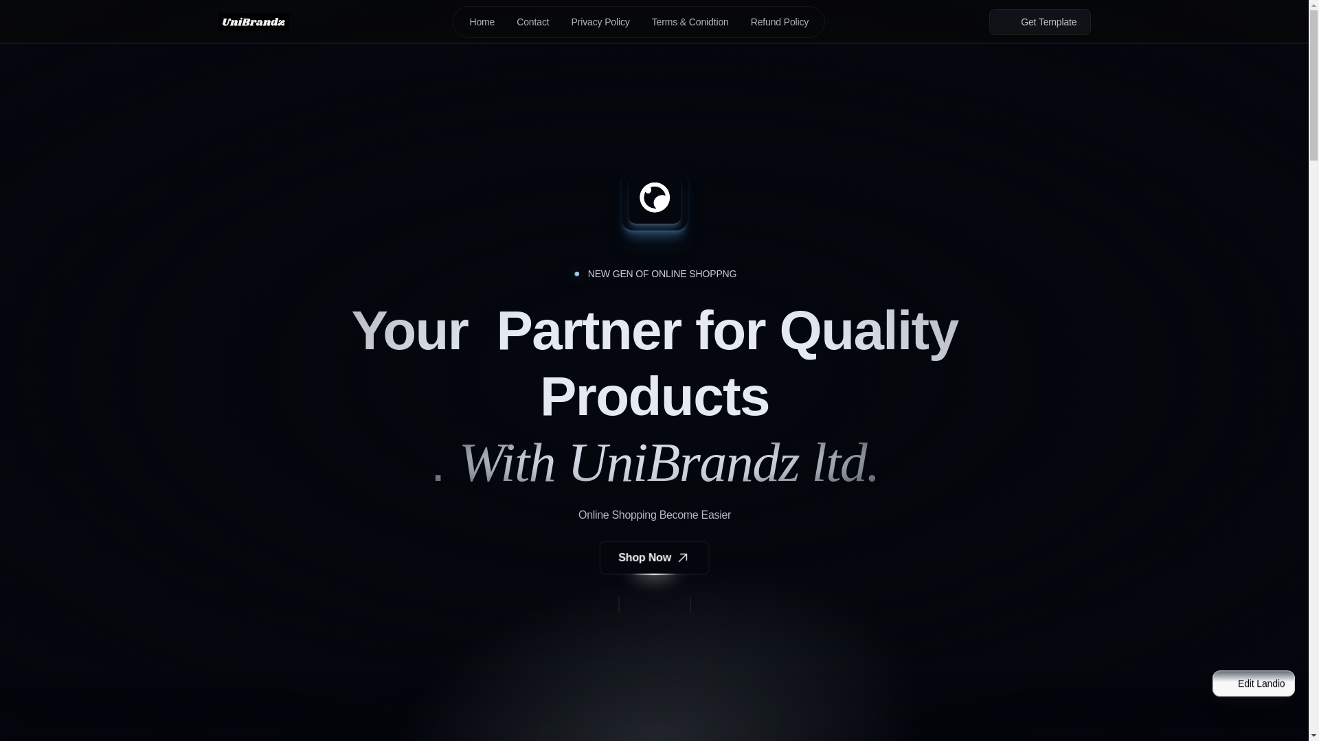 website screenshot of https://unibrandzltd.com/