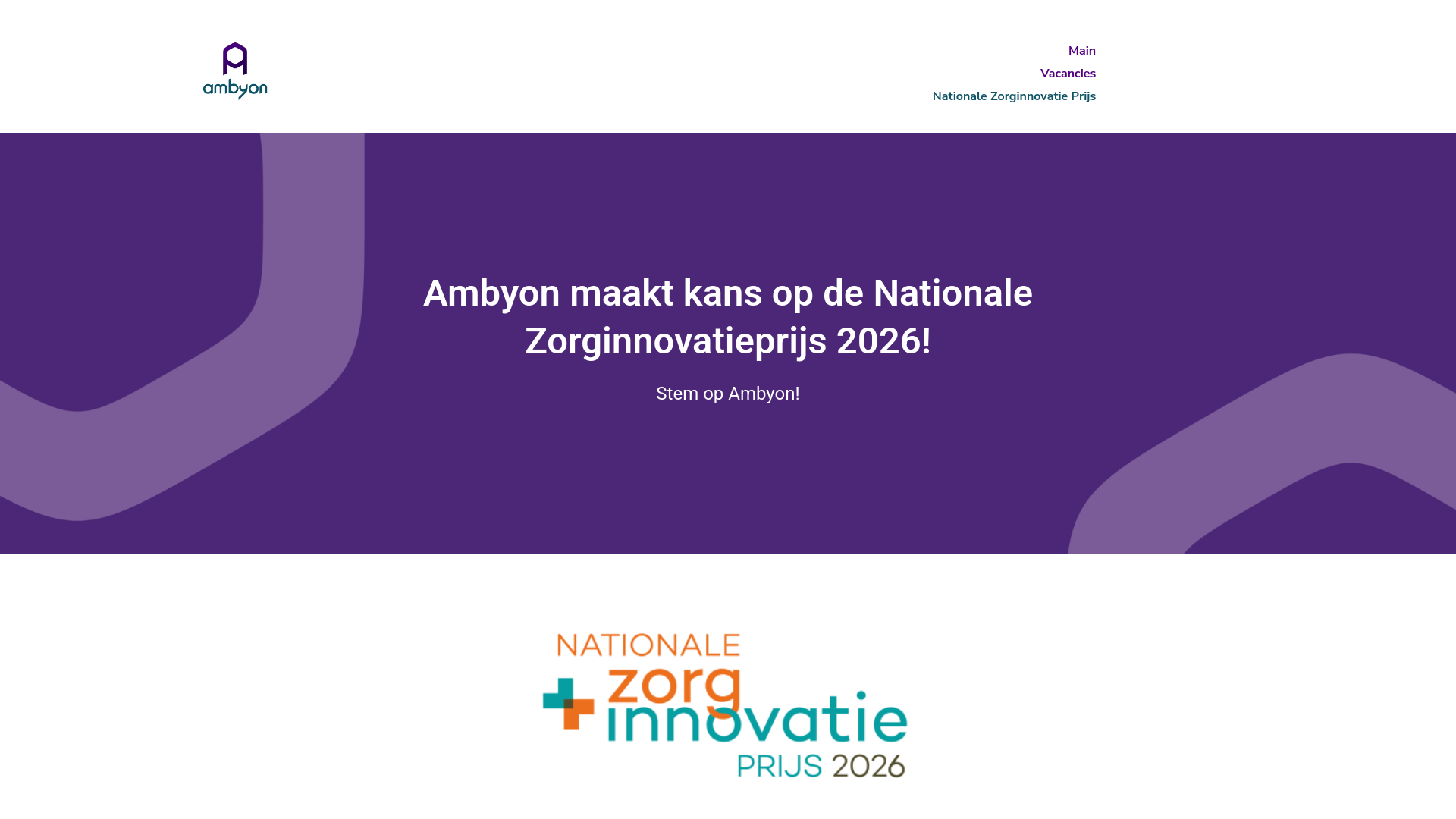 website screenshot of https://www.ambyon.care/nzip