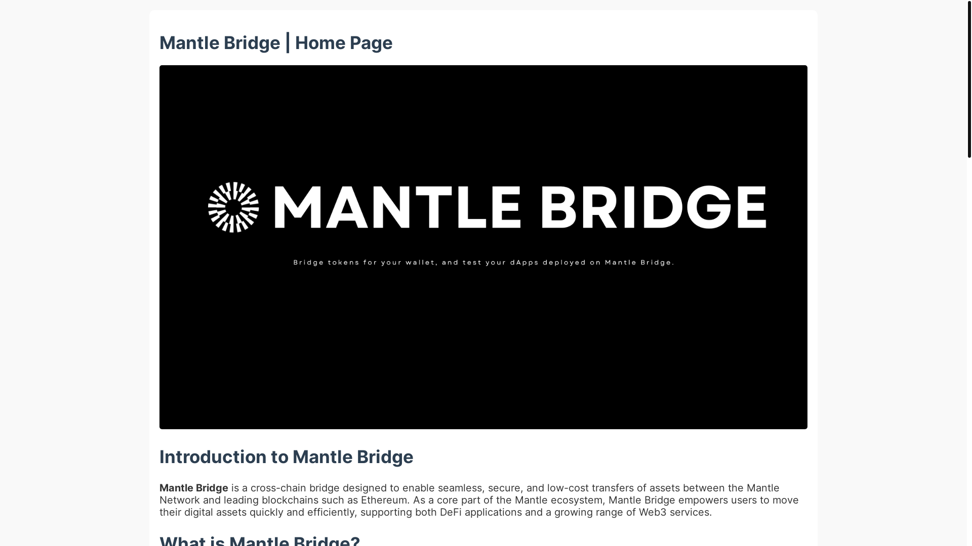 website screenshot of https://mantle-bridge.pages.dev/