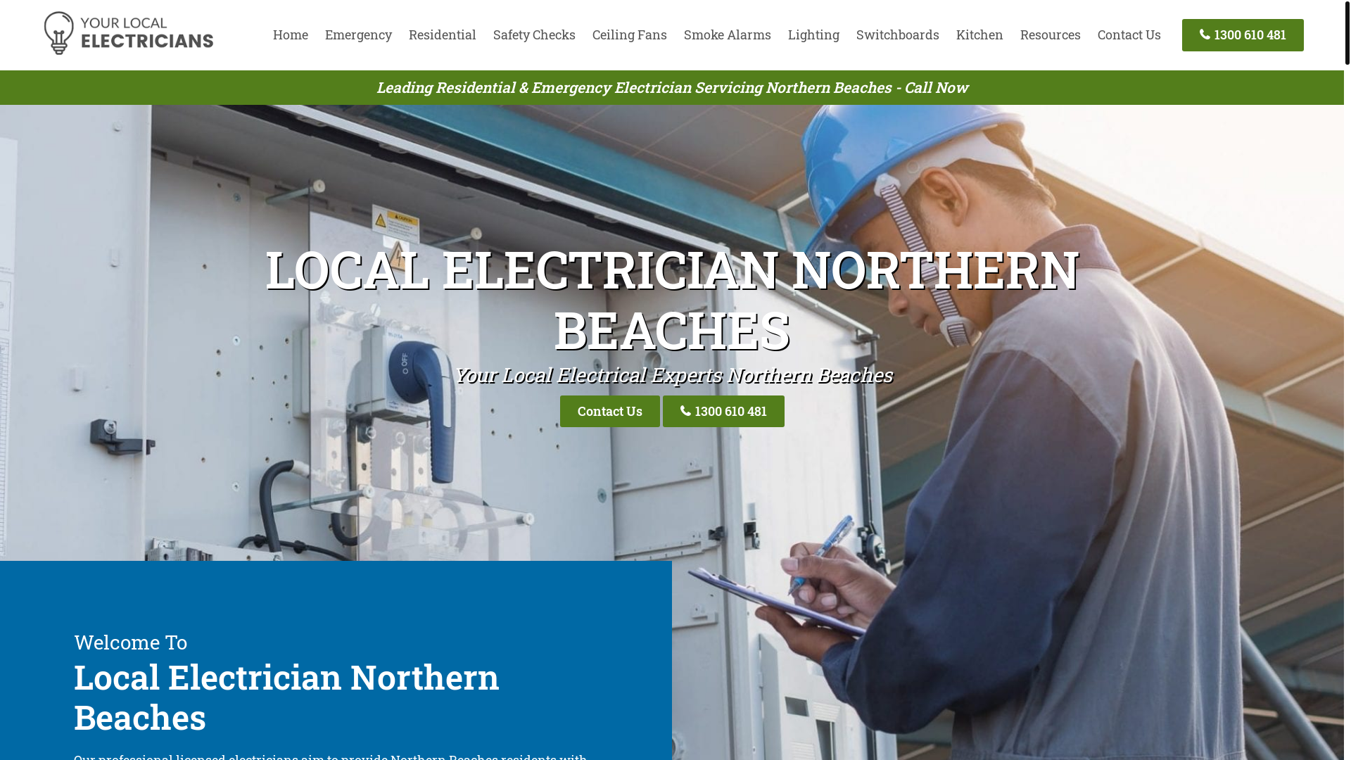 website screenshot of https://northernbeacheselectric-com-au.pages.dev/