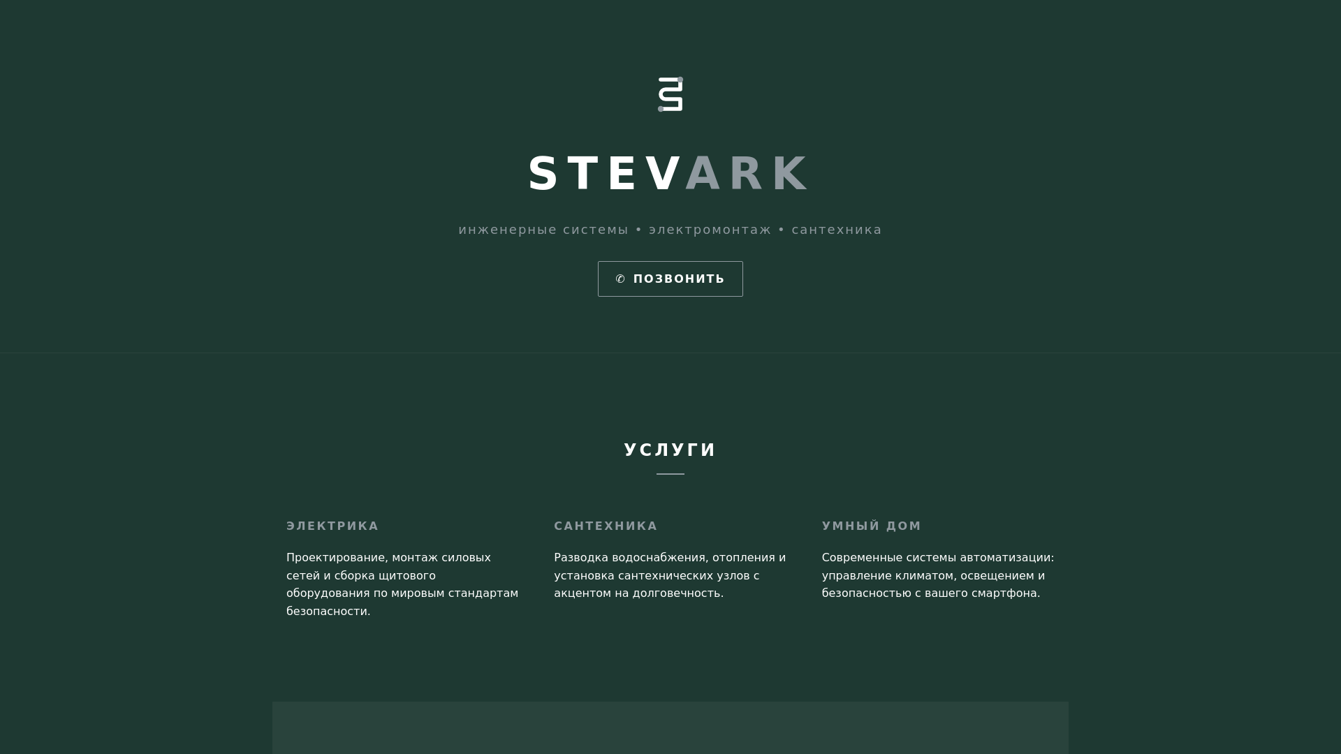 website screenshot of https://stevark.pro/