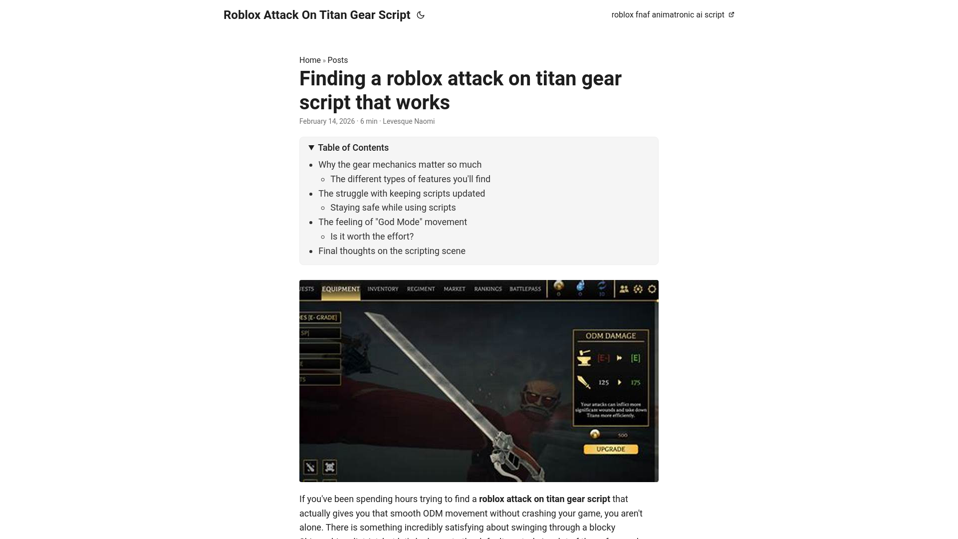 website screenshot of https://roblox-attack-on-titan-gear-script.pages.dev/