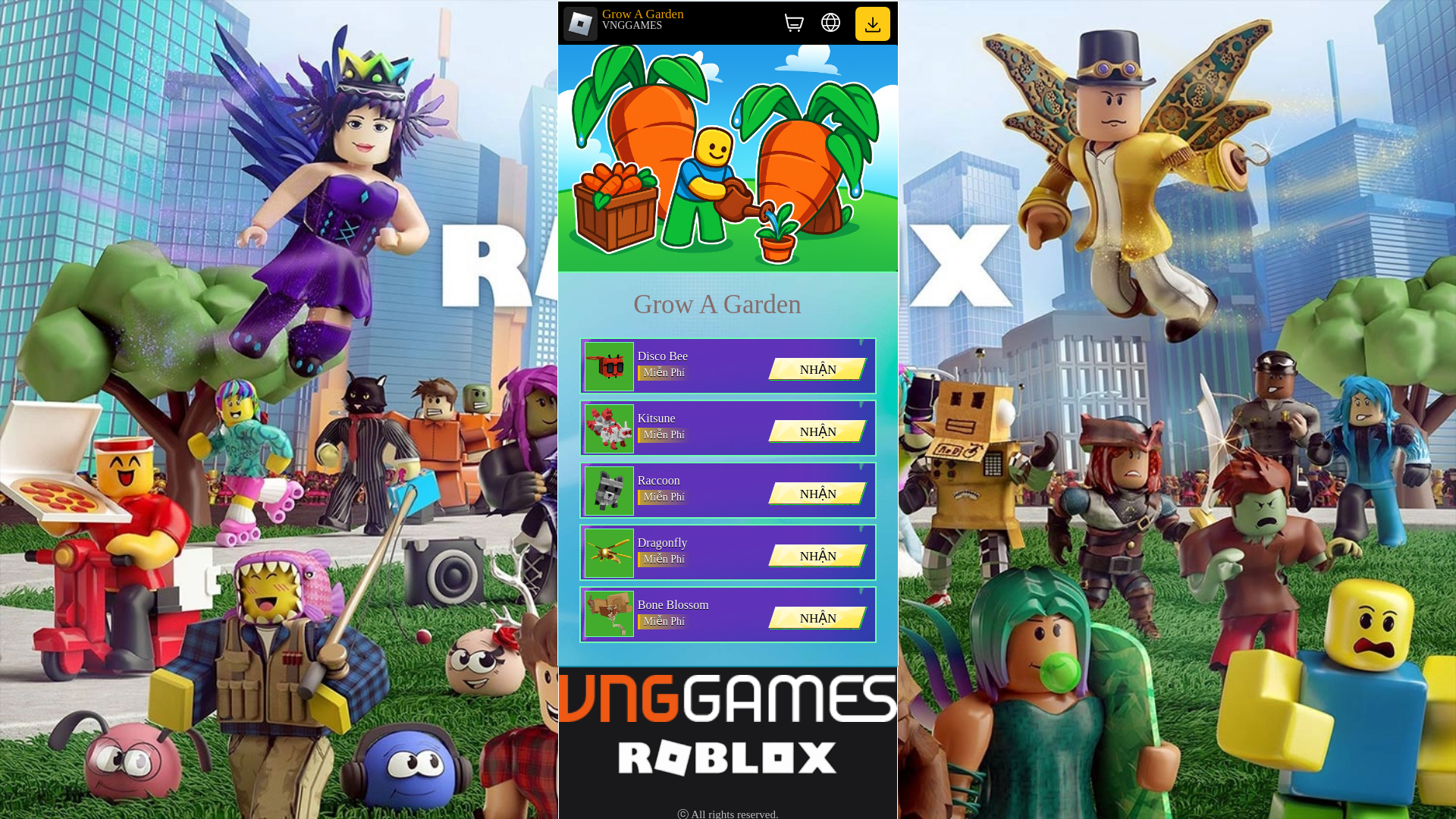 website screenshot of https://nhanpetgrowagarden.sbs/