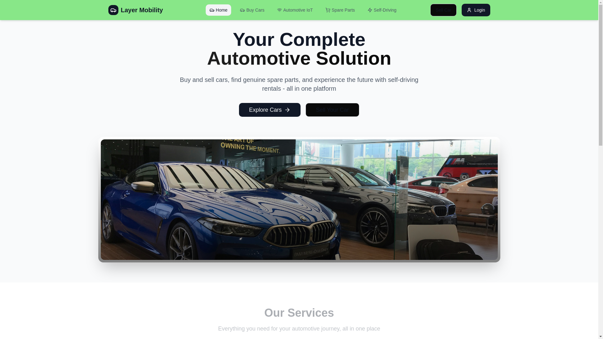 website screenshot of https://layertechmobility.com/