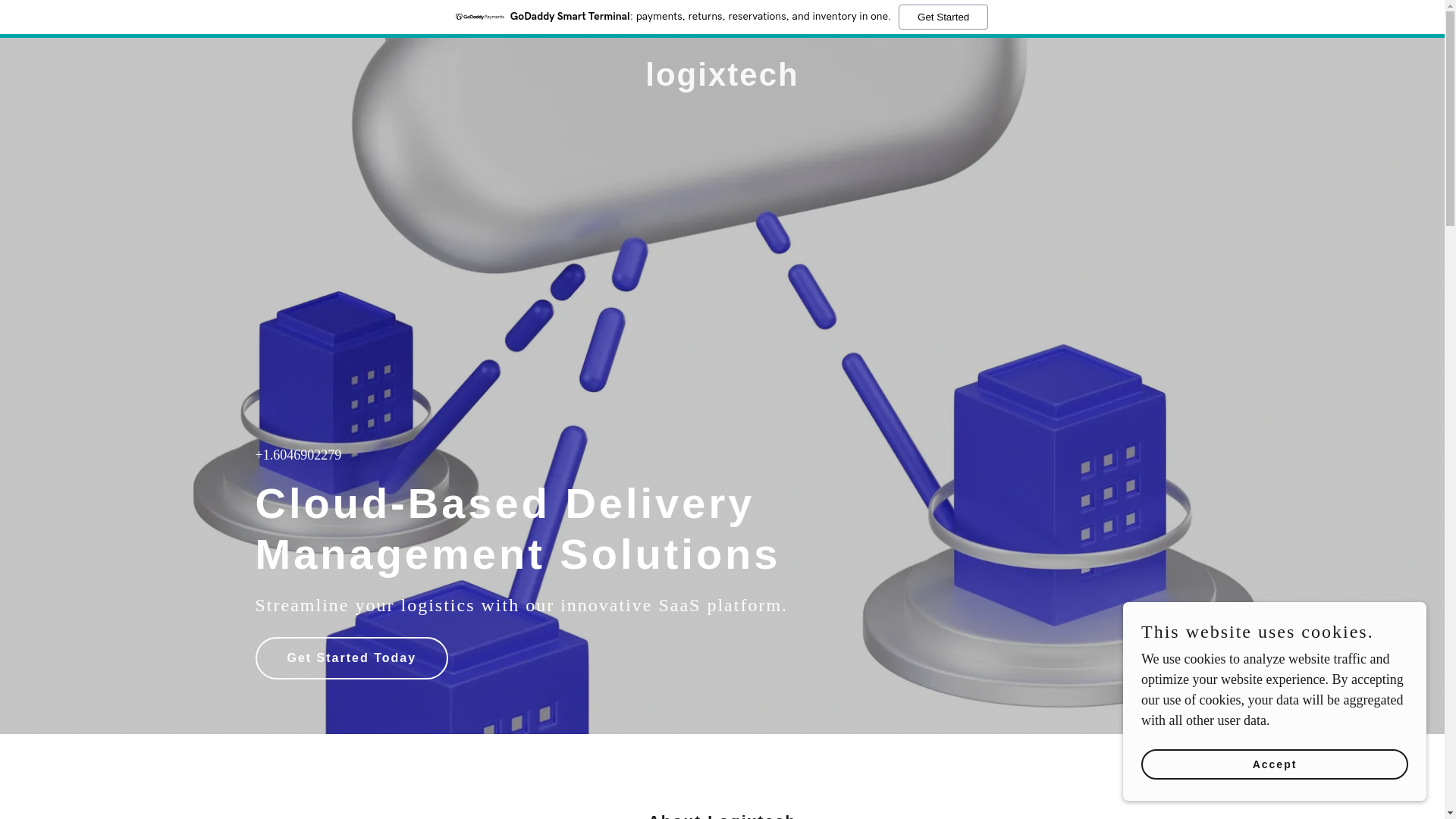 website screenshot of https://logixtech.io/