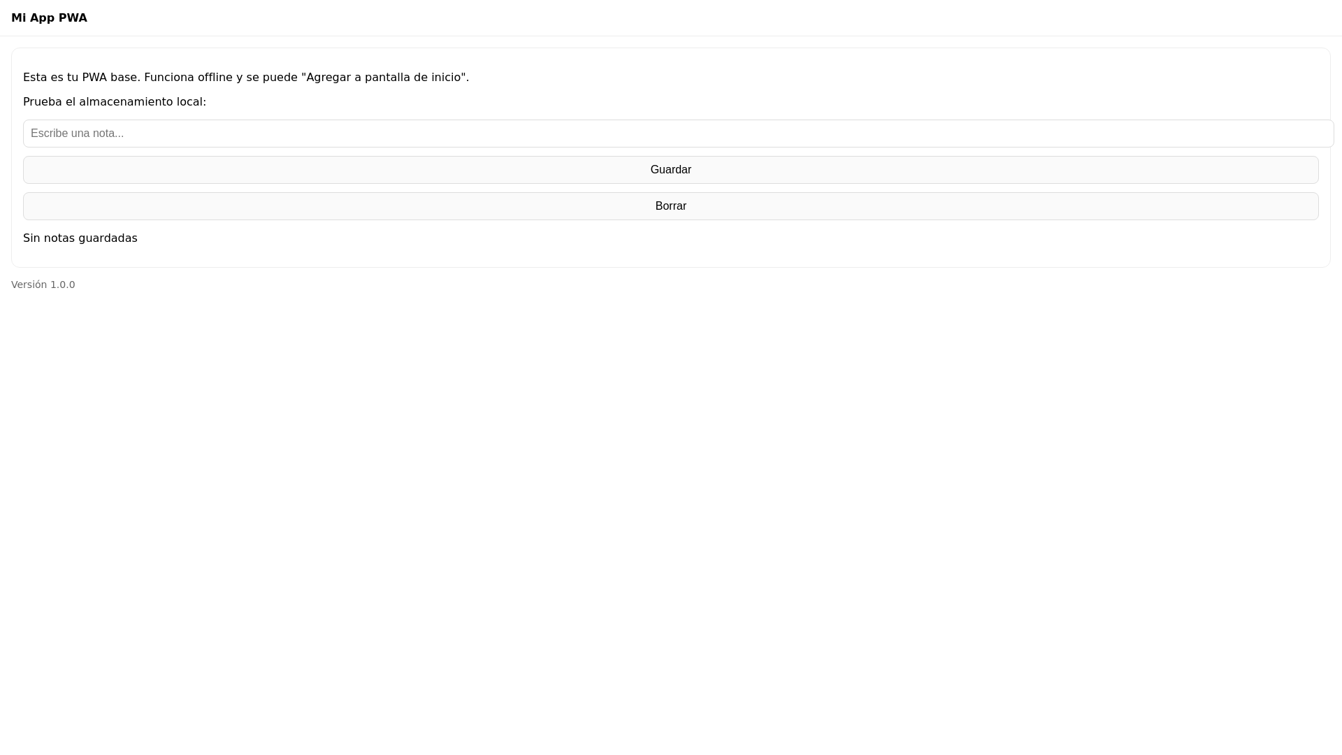website screenshot of https://pwa-starter-6hu.pages.dev/