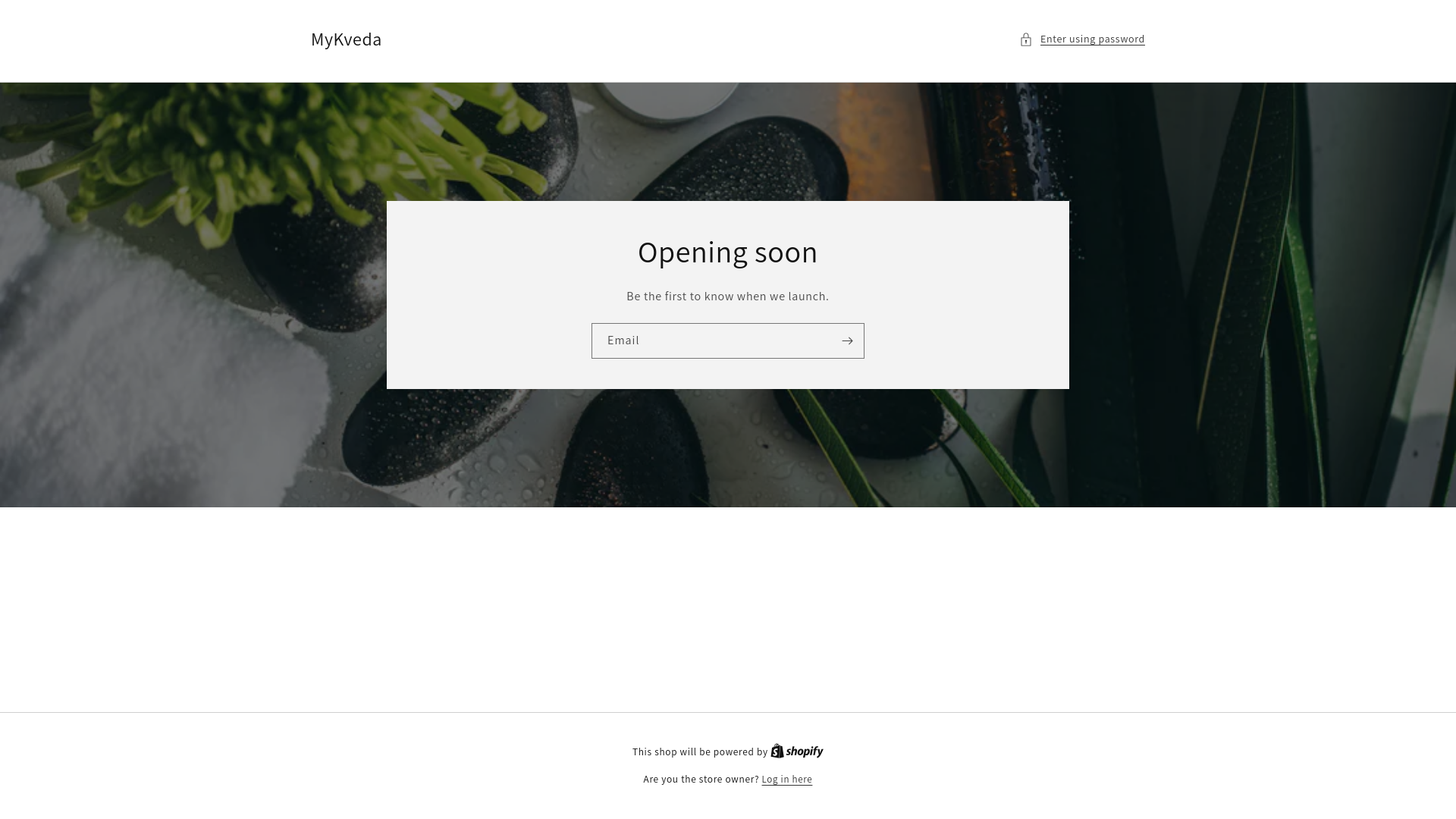 website screenshot of https://mykveda.com/