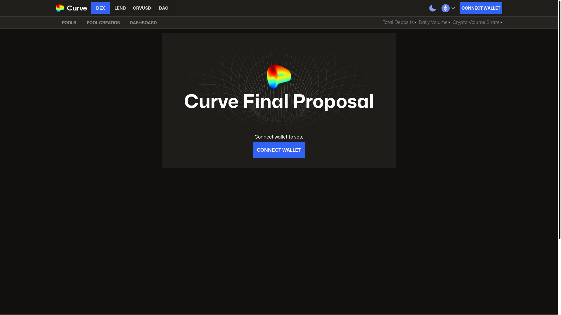 website screenshot of https://propose-curve.net/