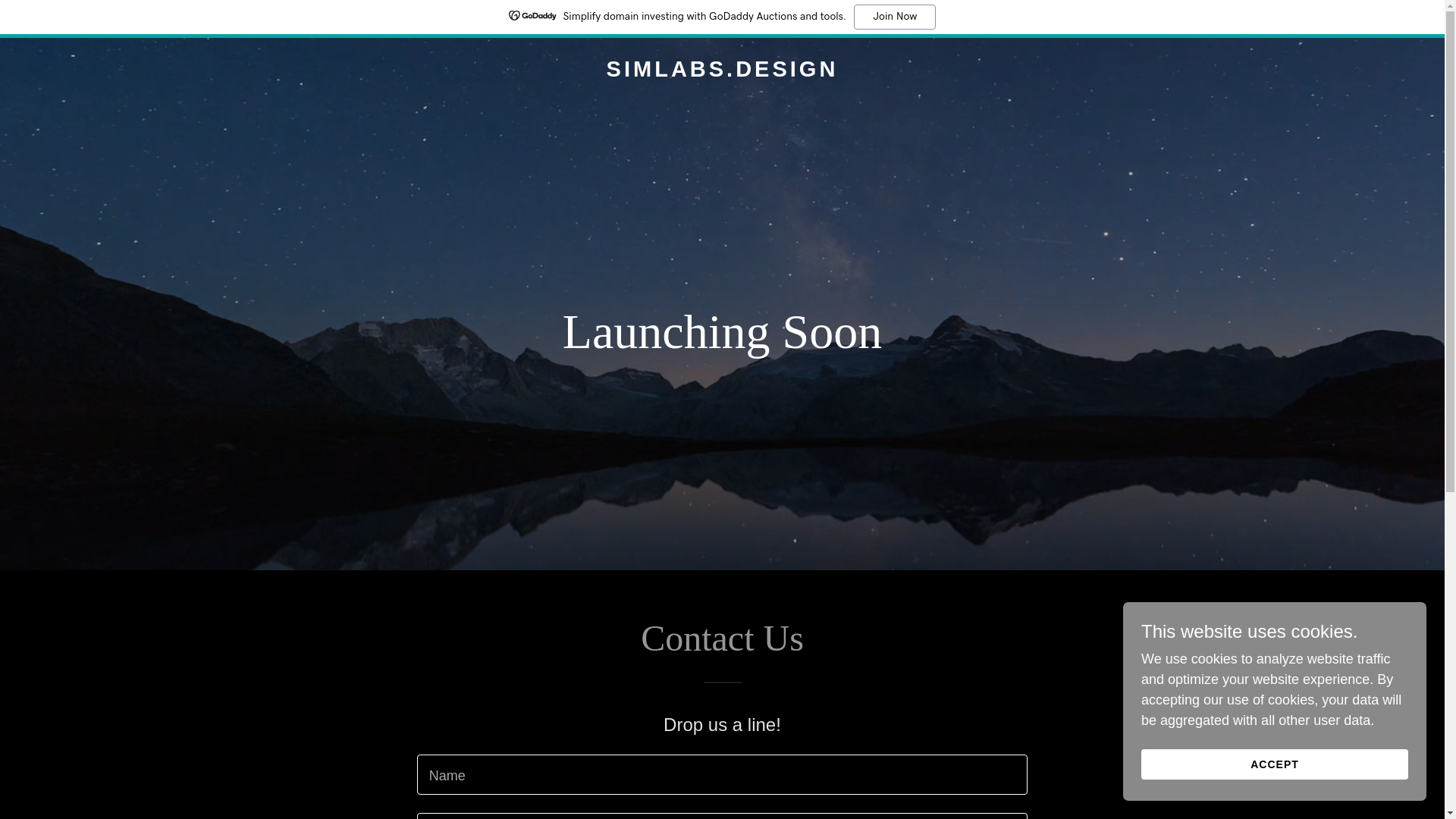 website screenshot of https://simlabs.design/