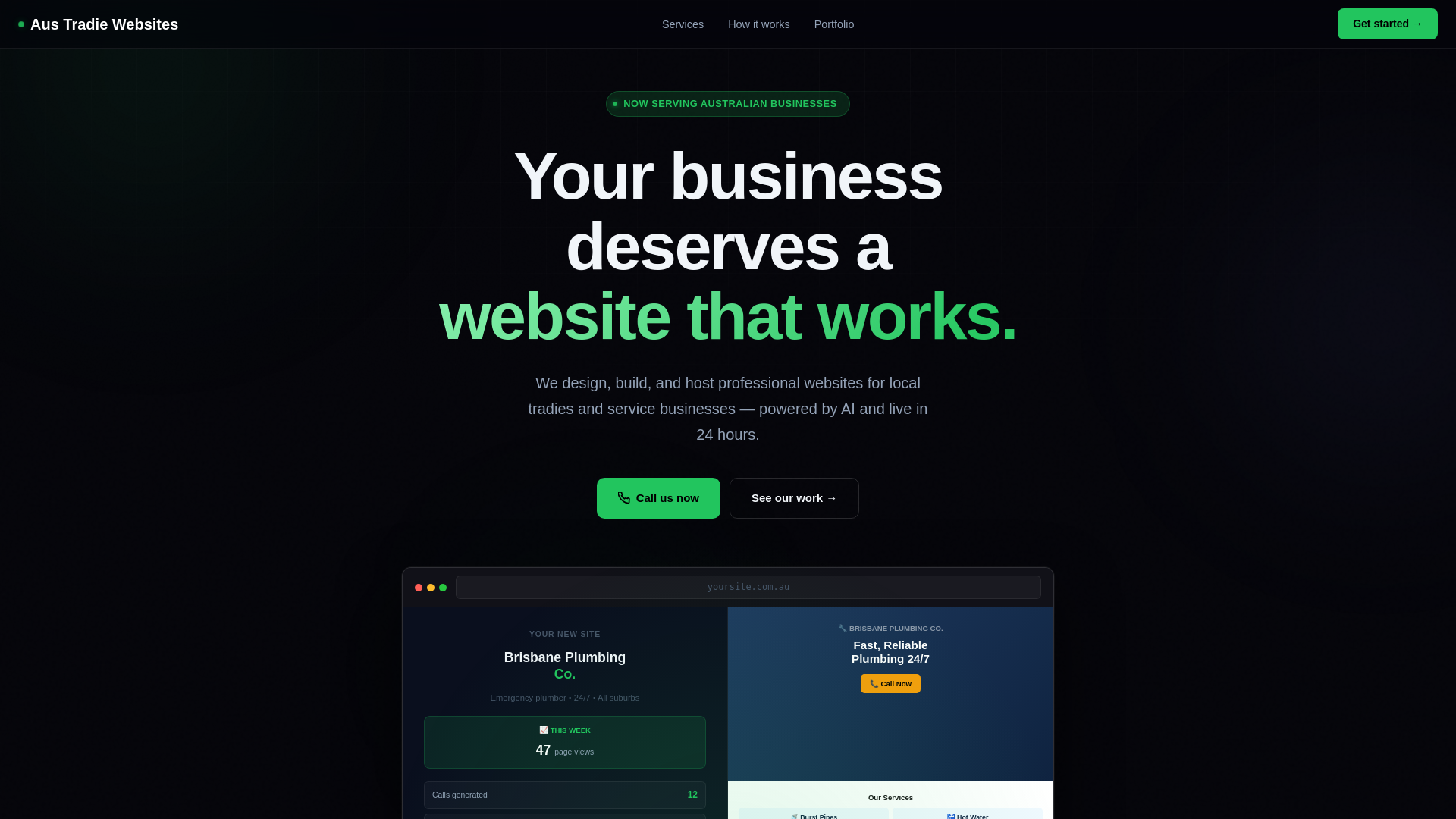 website screenshot of https://austradiewebsite.com.au
