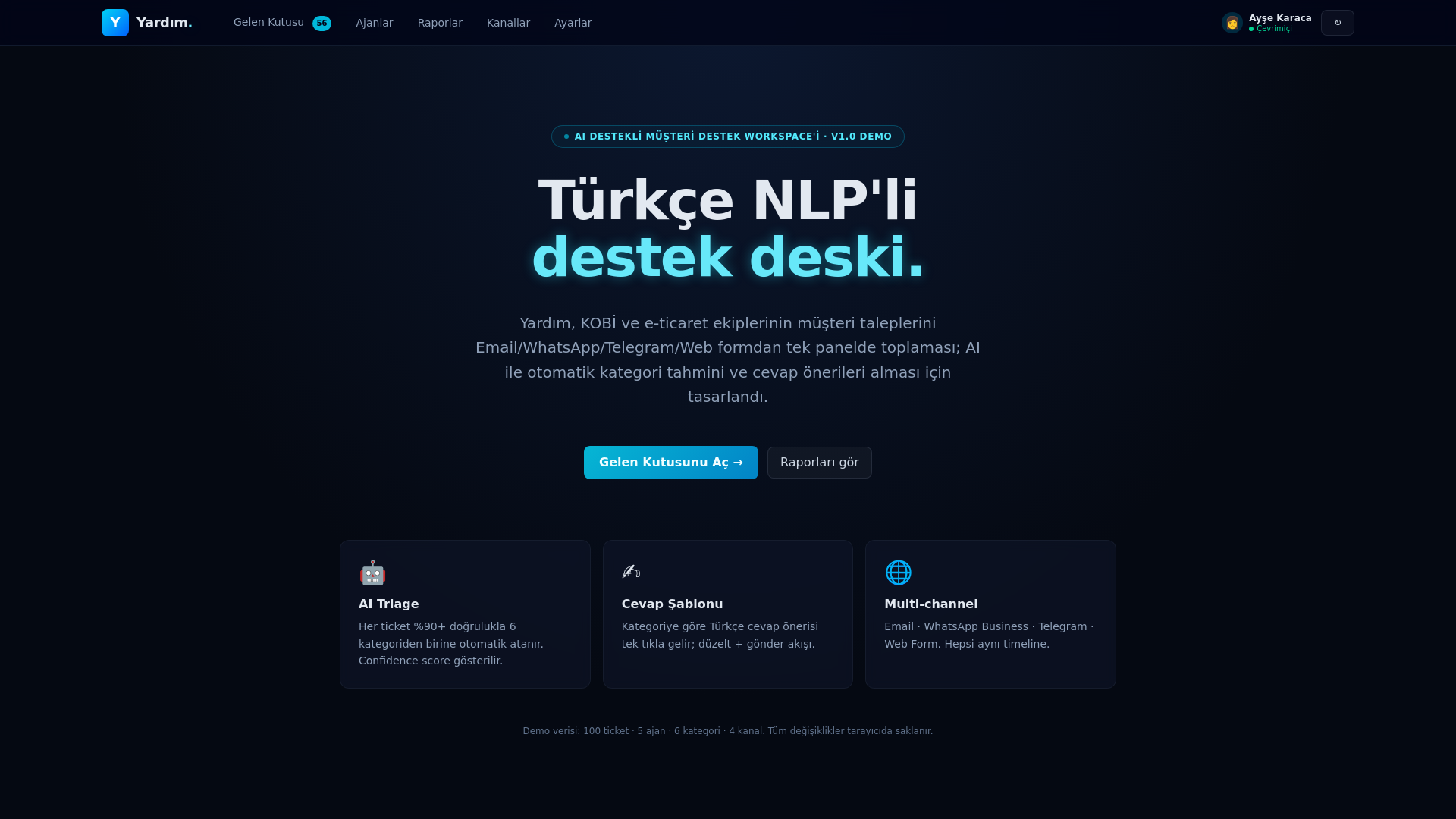 website screenshot of https://yardim-support.pages.dev/