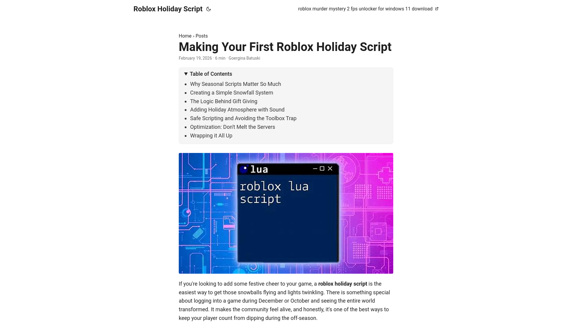 website screenshot of https://roblox-holiday-script.pages.dev/