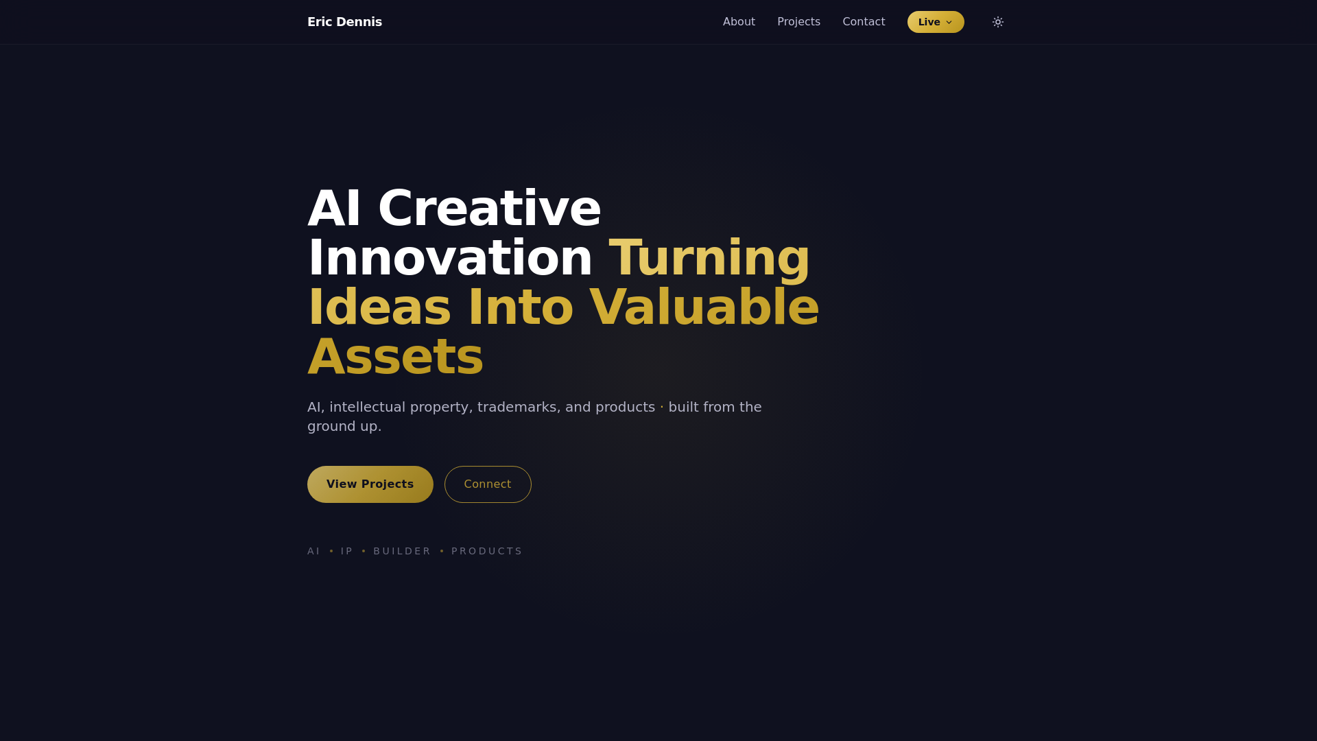 website screenshot of https://eric-dennis.pages.dev/