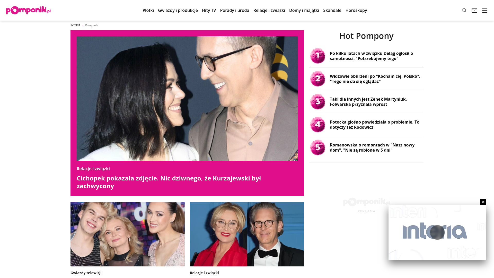 website screenshot of https://www.pomponik.pl