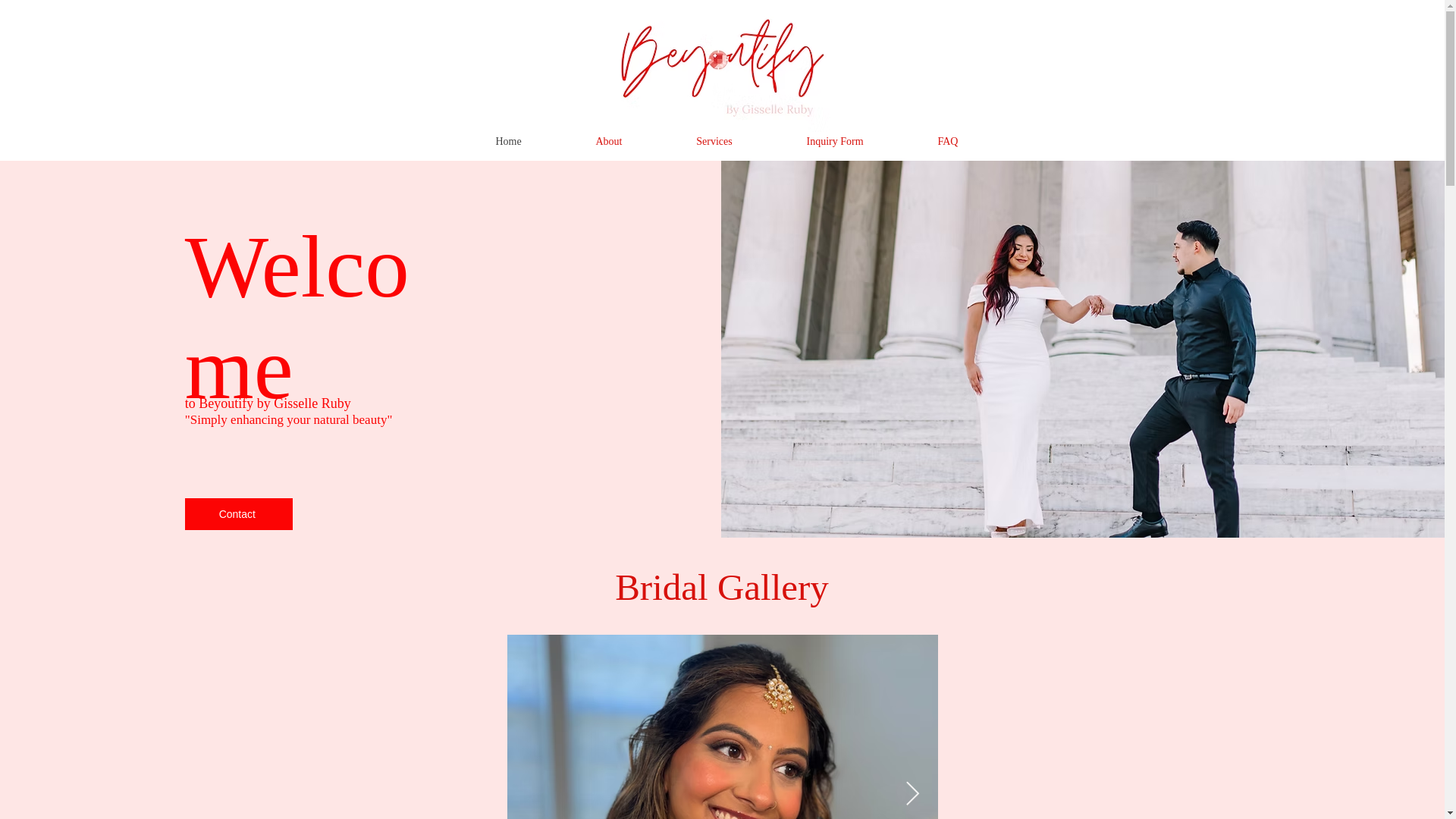 website screenshot of https://beyoutifybygisselleruby.com/