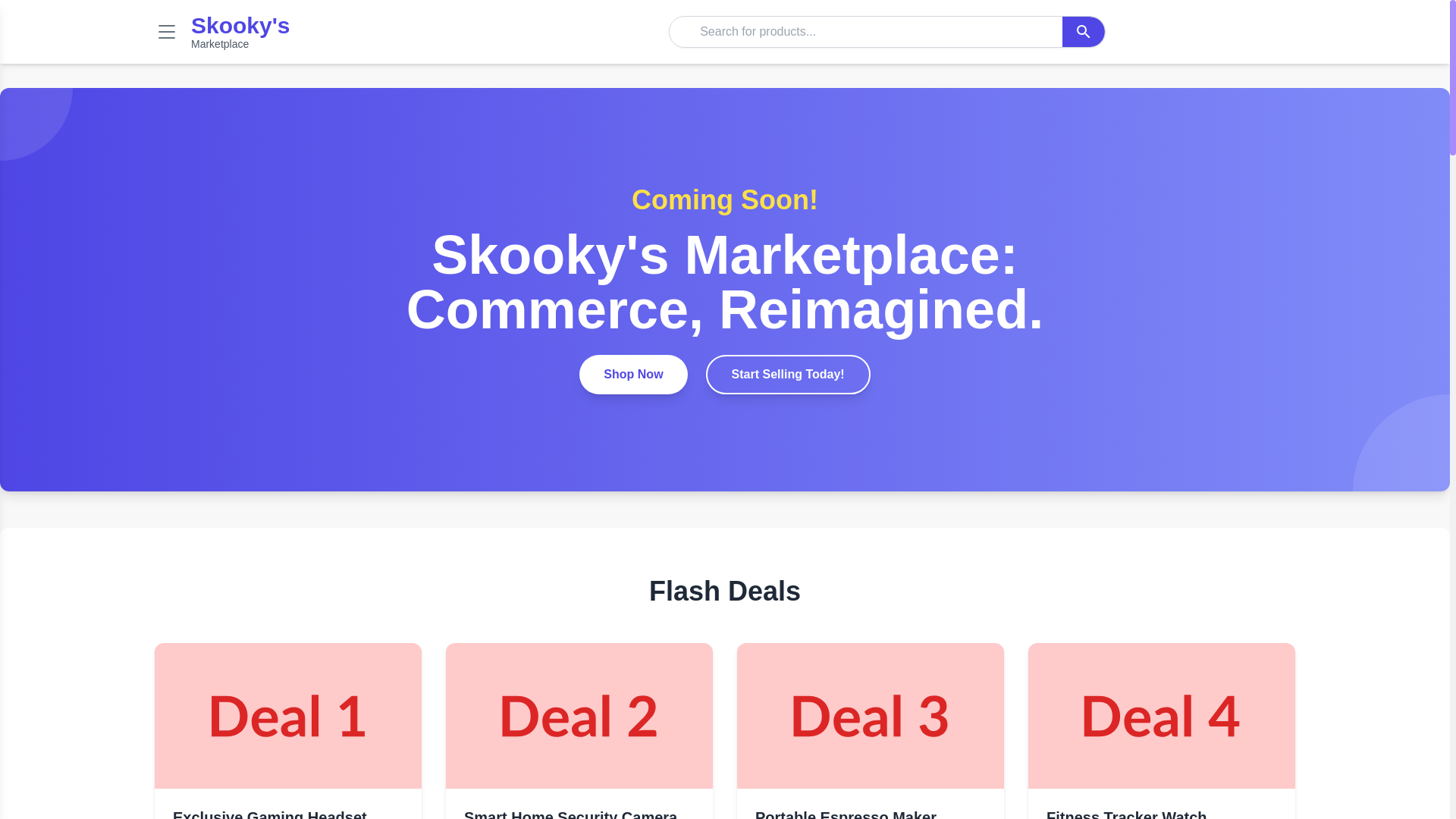 website screenshot of https://skookys.com/