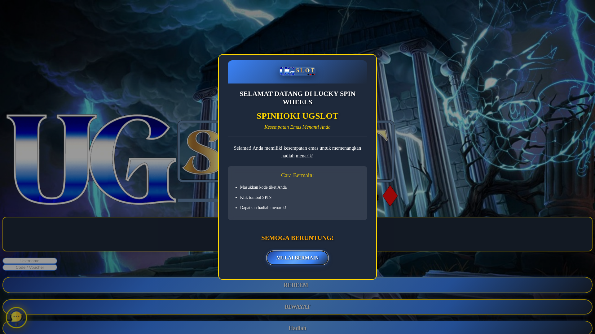 website screenshot of https://spinlucky-ugslot.vip/