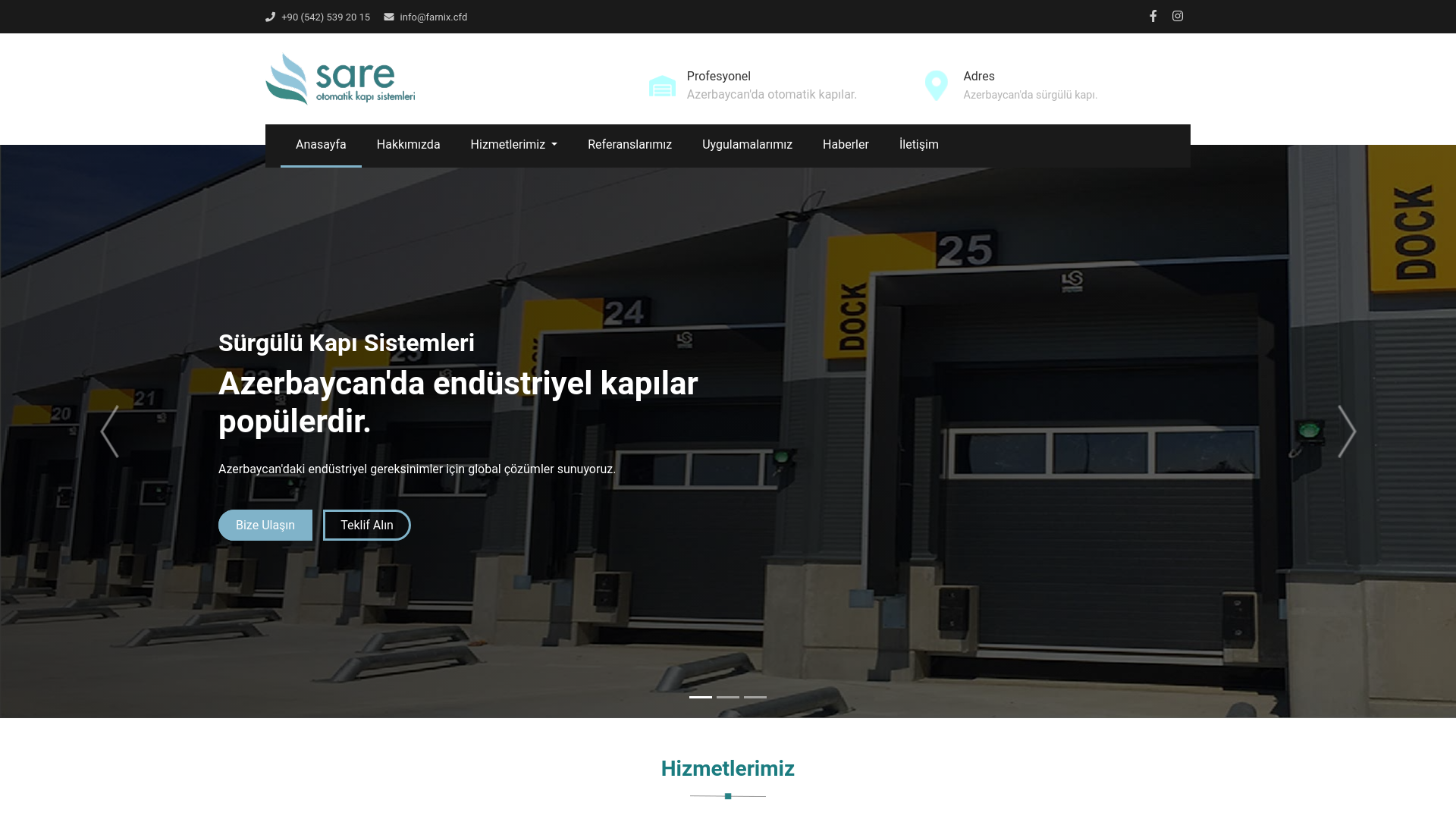 website screenshot of https://farnix.cfd/