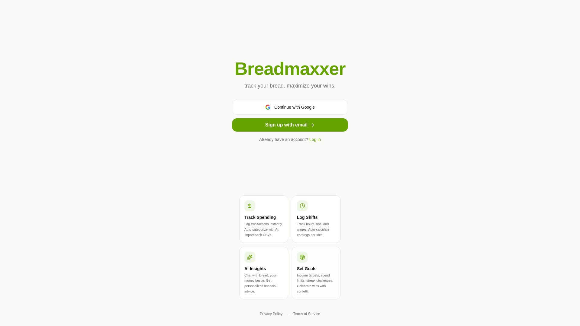 website screenshot of https://breadmaxxer.com/