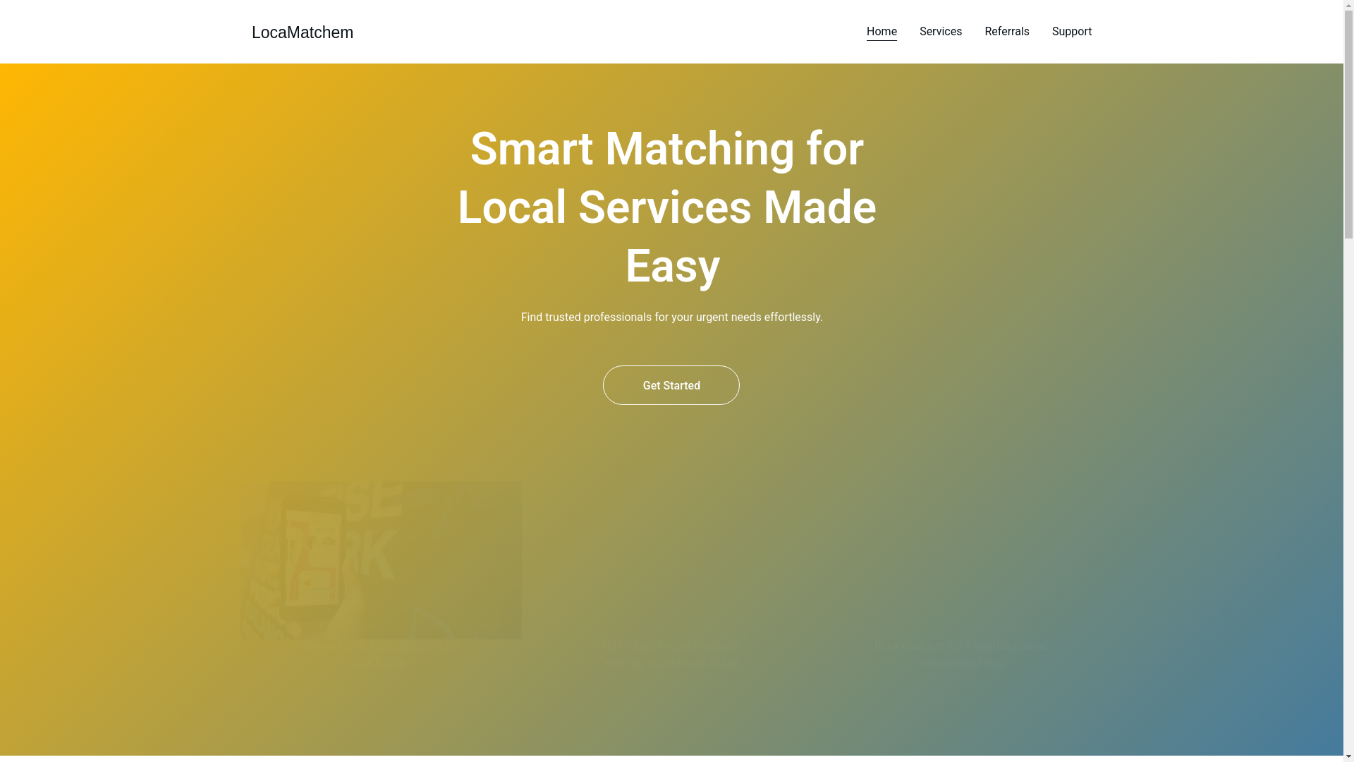 website screenshot of https://locamatchem.world/