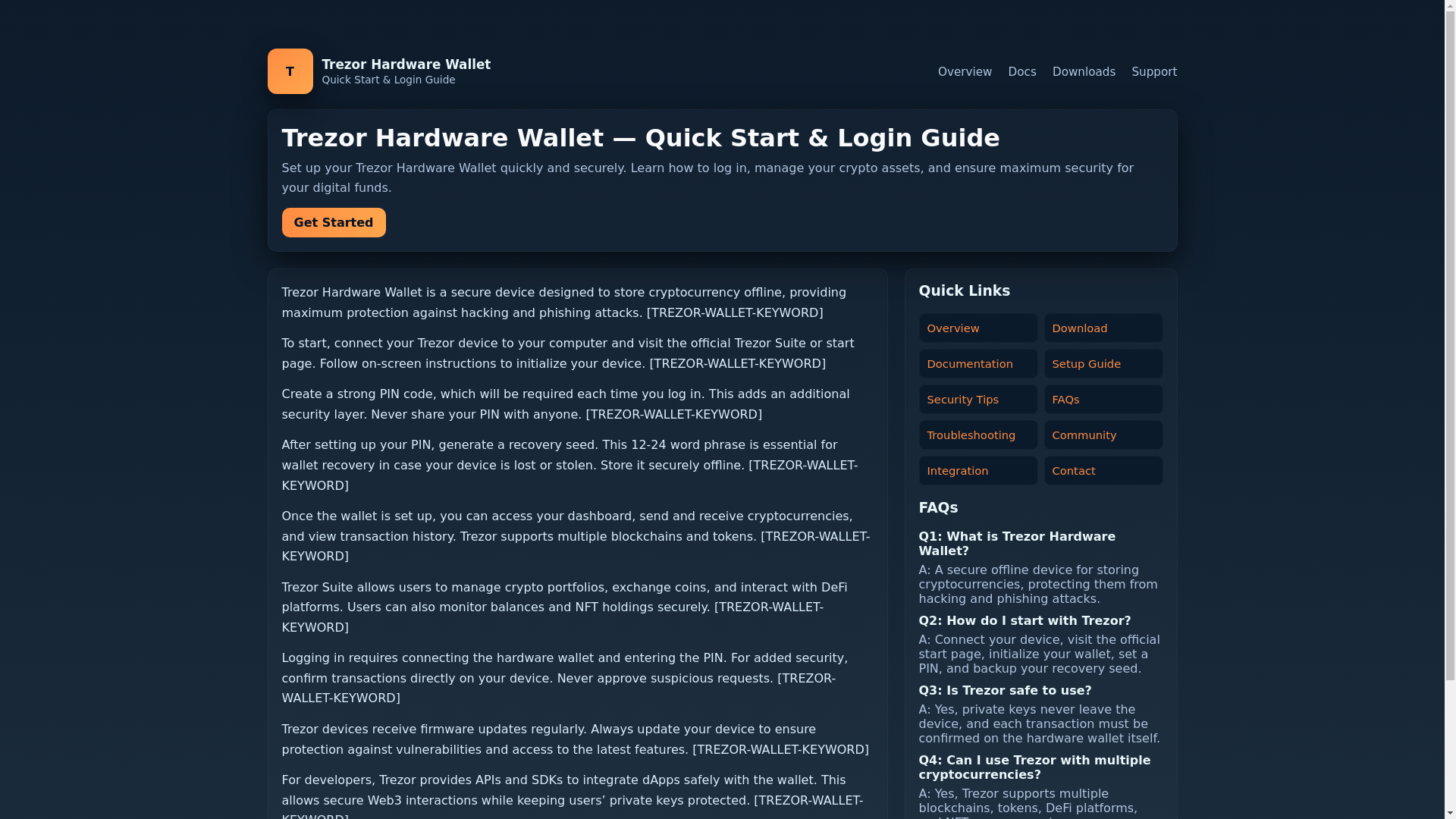 website screenshot of https://trijor-wallet-hrdware.pages.dev/