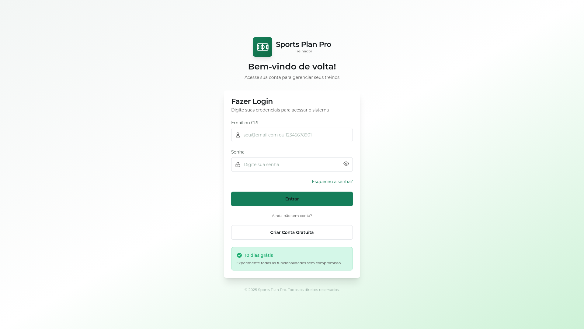 website screenshot of https://protreino.pages.dev/