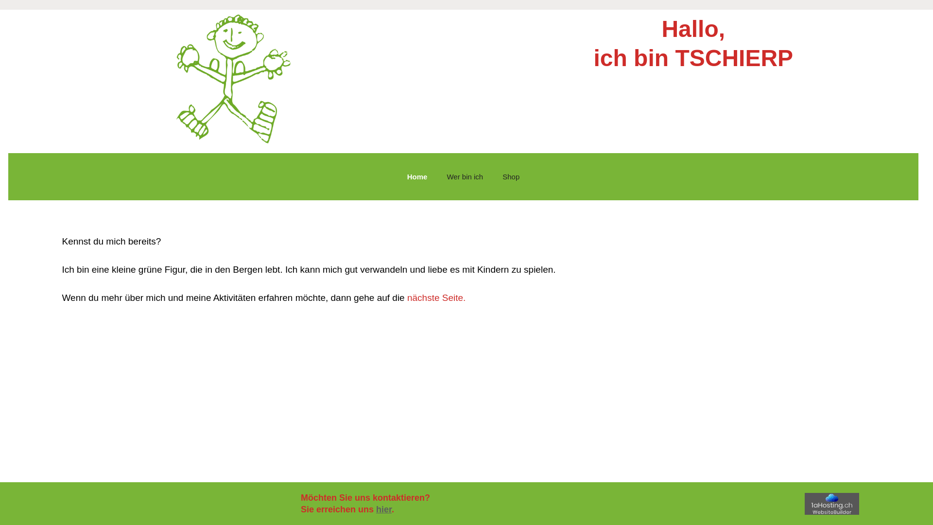 website screenshot of https://tschierp.ch/