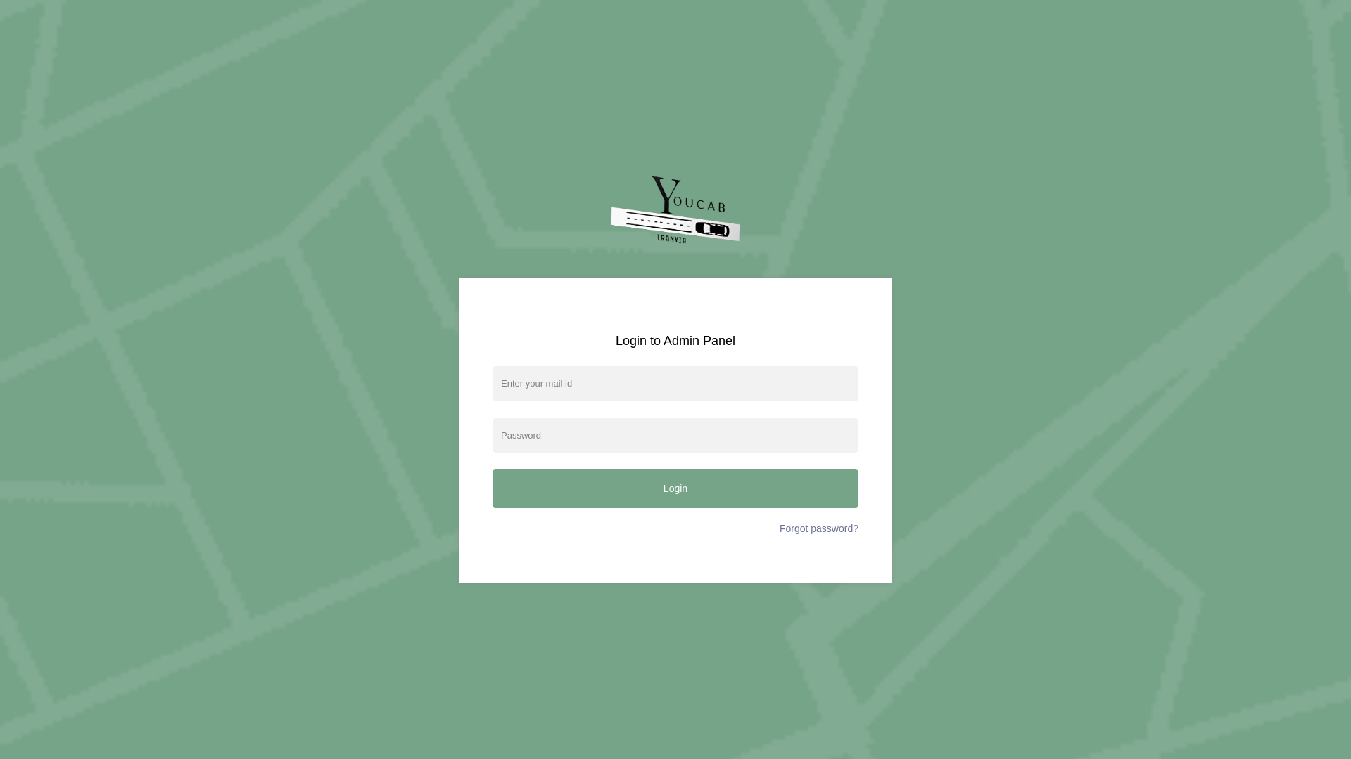 website screenshot of https://travia-youcab-adminpanel.pages.dev/