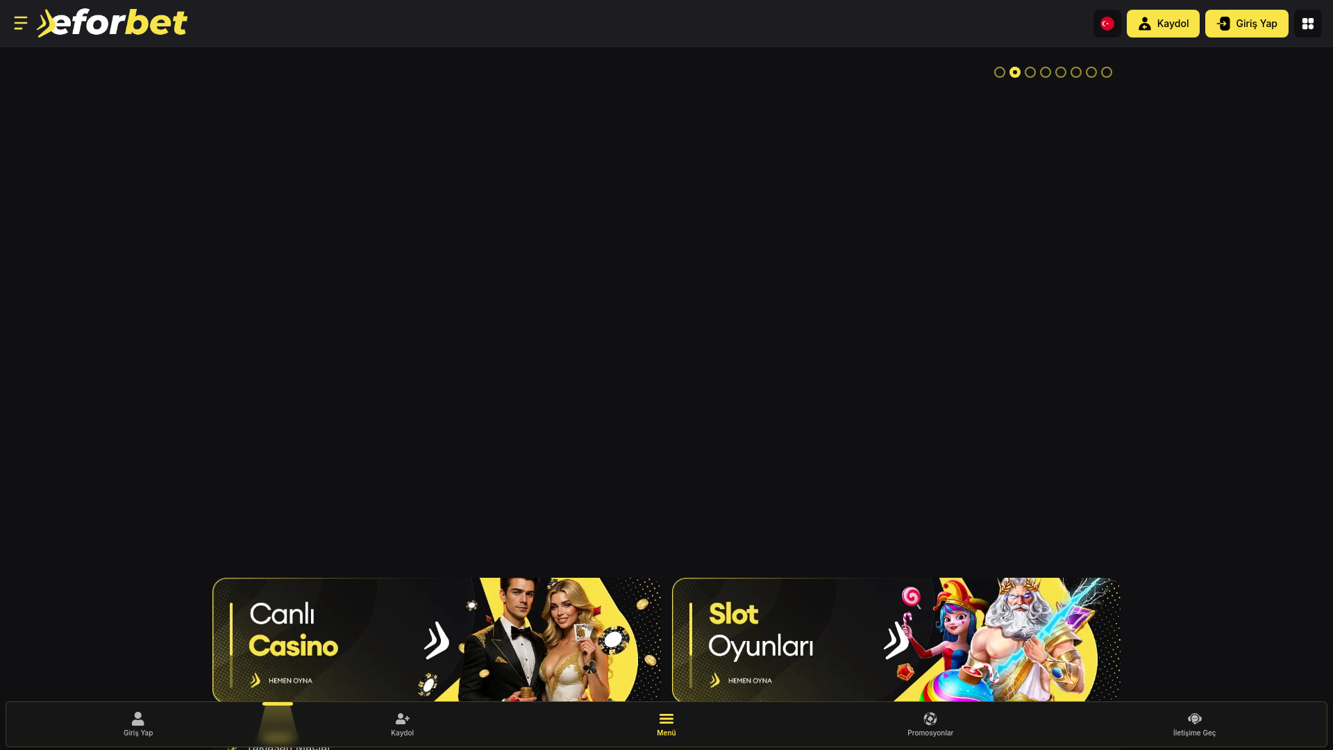 website screenshot of https://eforbet72.com