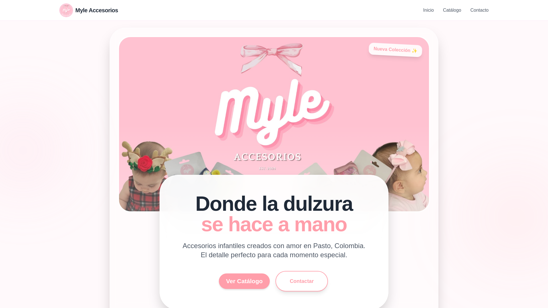 website screenshot of https://myleaccesorios.pages.dev/