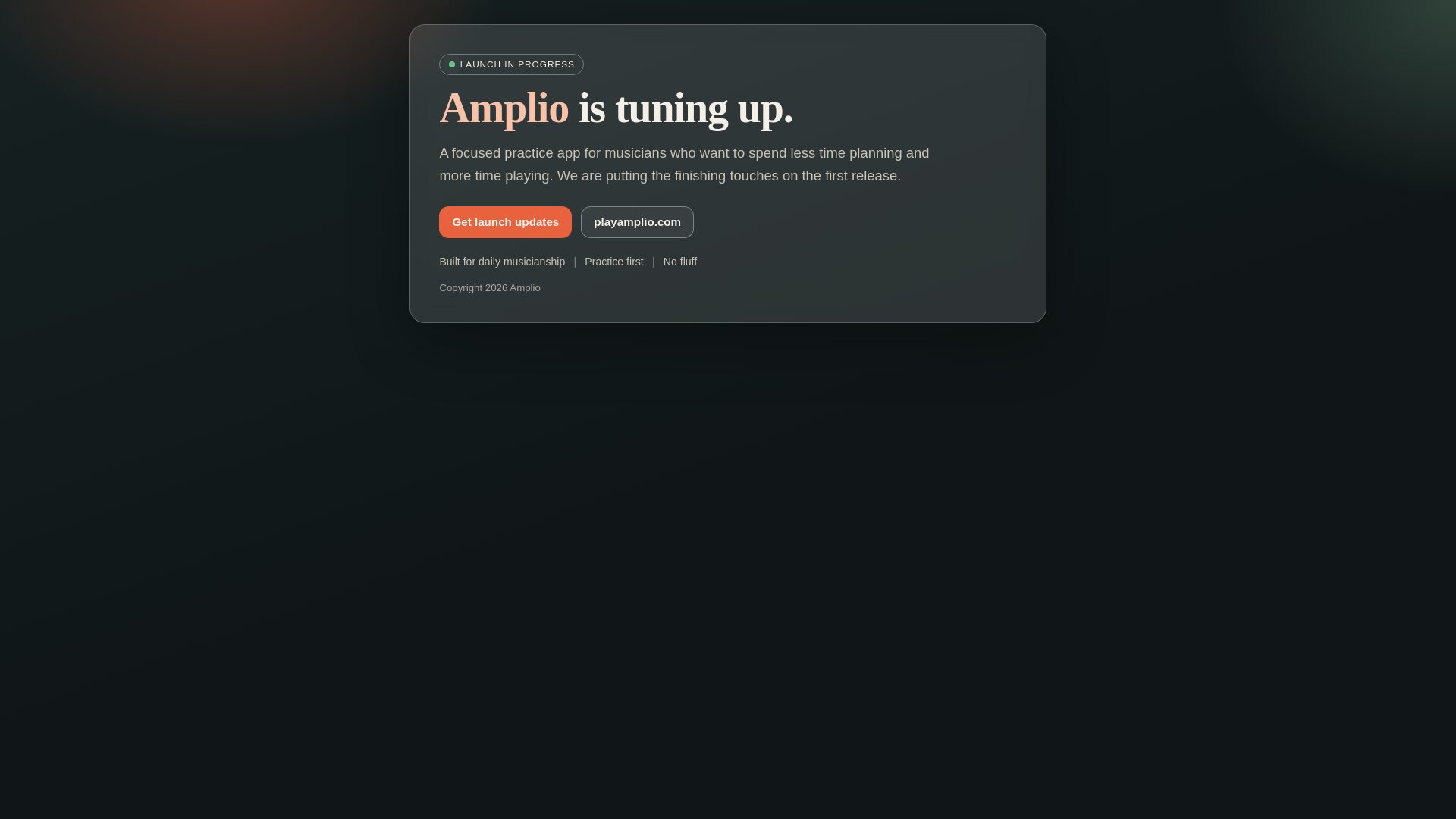 website screenshot of https://amplio-2j9.pages.dev/