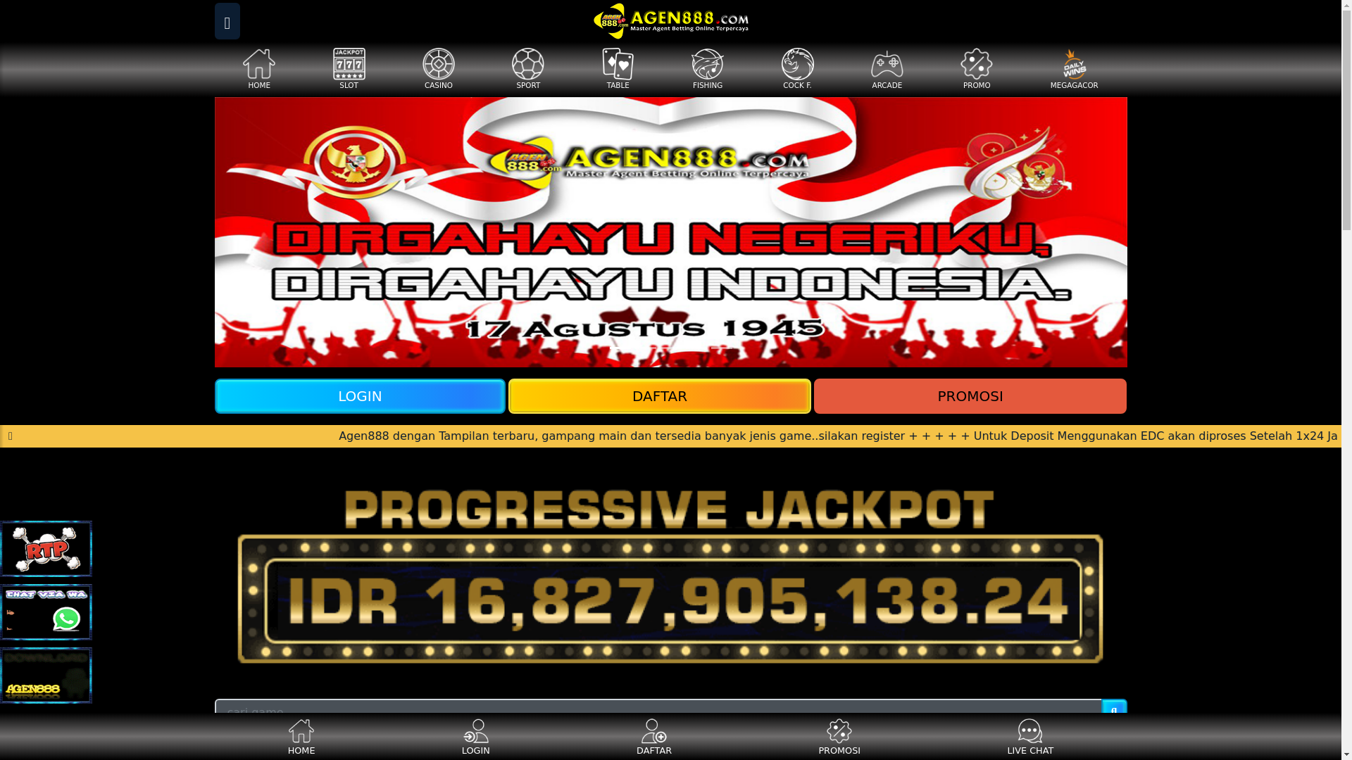 website screenshot of https://link-agen888.online/