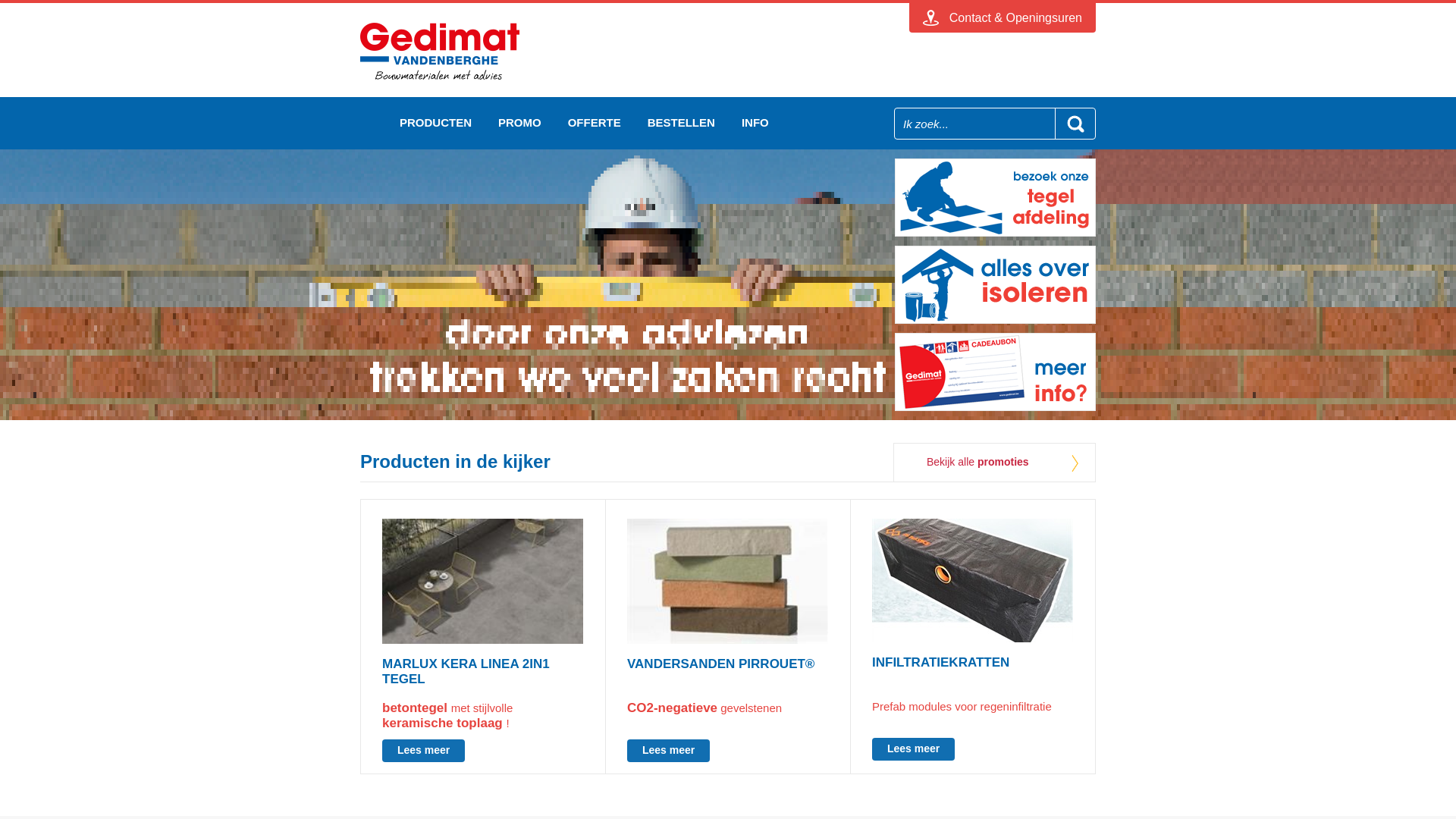 website screenshot of https://bouwpuntvandenbergheboezinge.be/