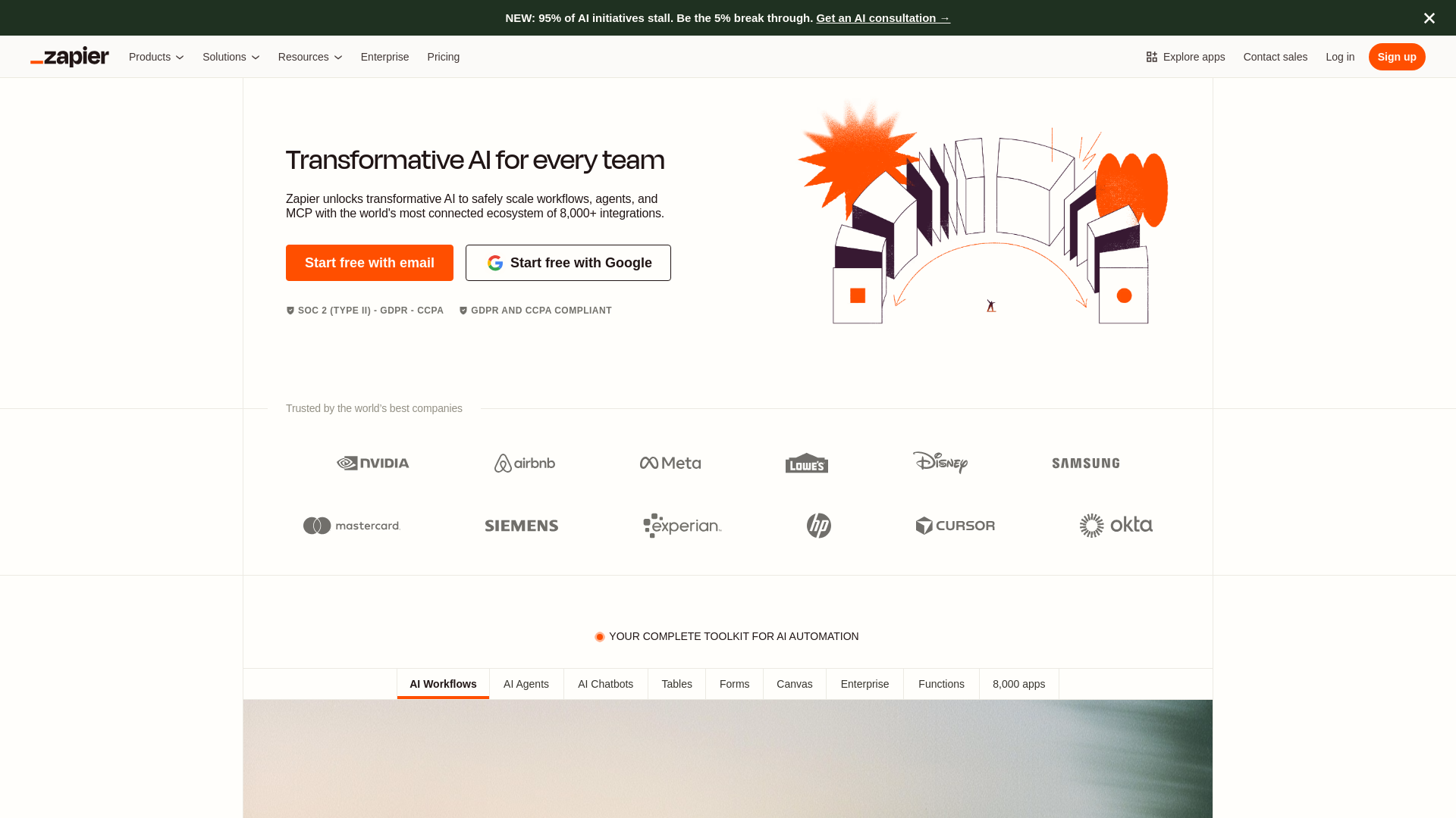 website screenshot of https://pagebuilder-oj4b1m0t0.vercel.zapier-deployment.com/