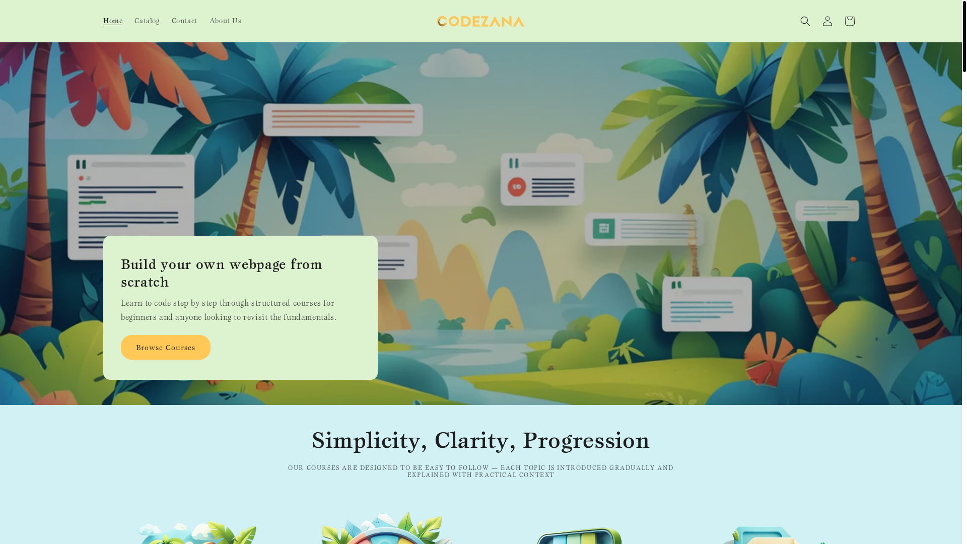 website screenshot of https://codezana.us/