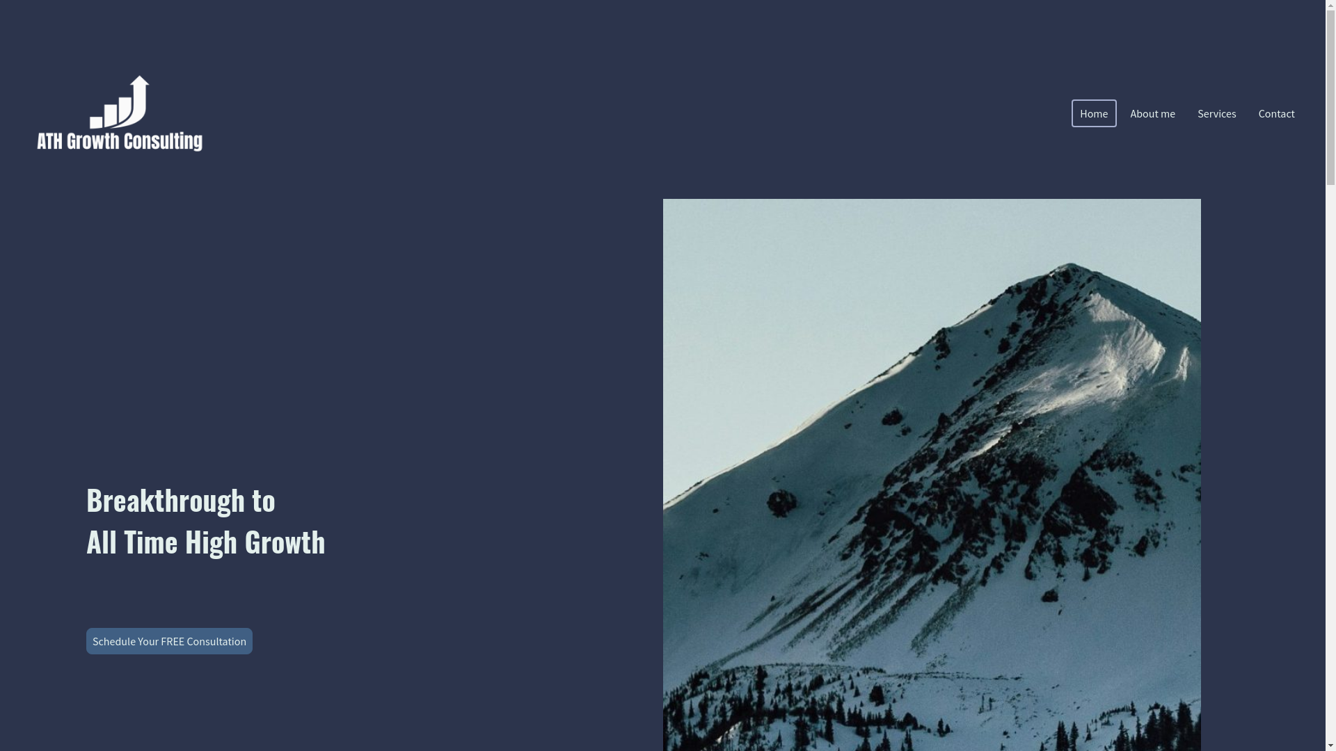 website screenshot of https://athgrowthconsulting.com/